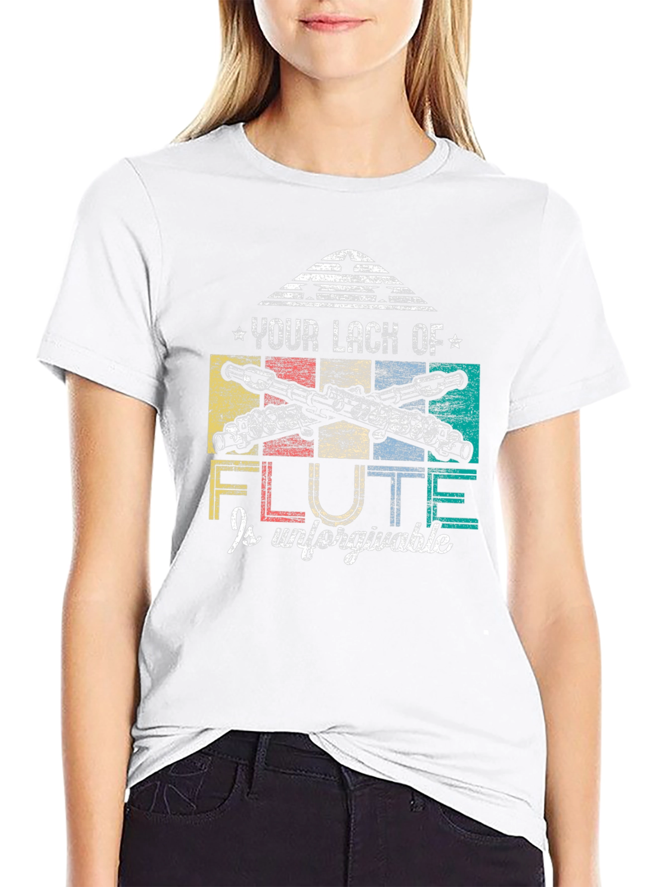 Flute Lover T-Shirt: Unforgivable Lack of Flute Tee