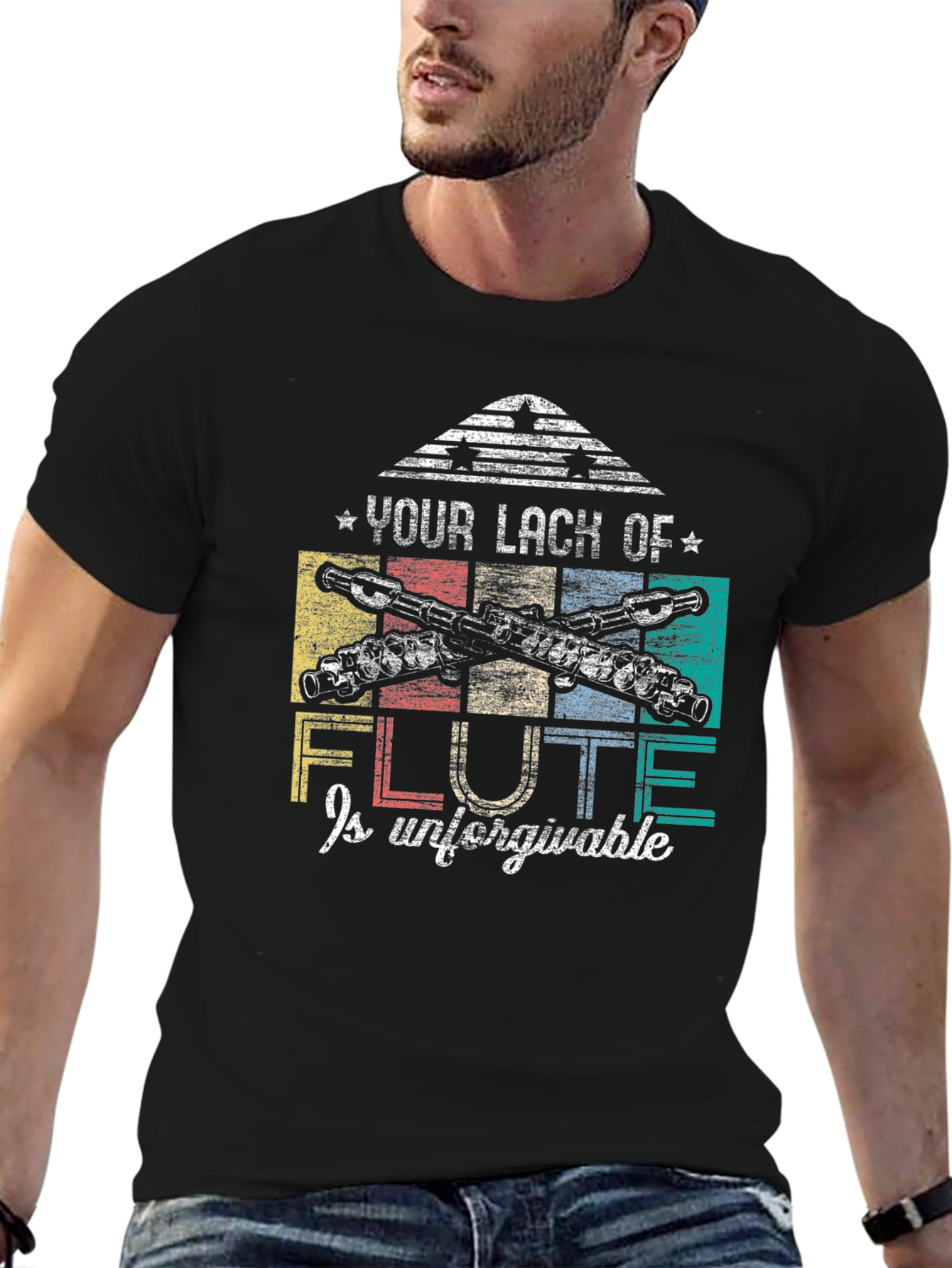 Flute Lover T-Shirt: Unforgivable Lack of Flute Tee