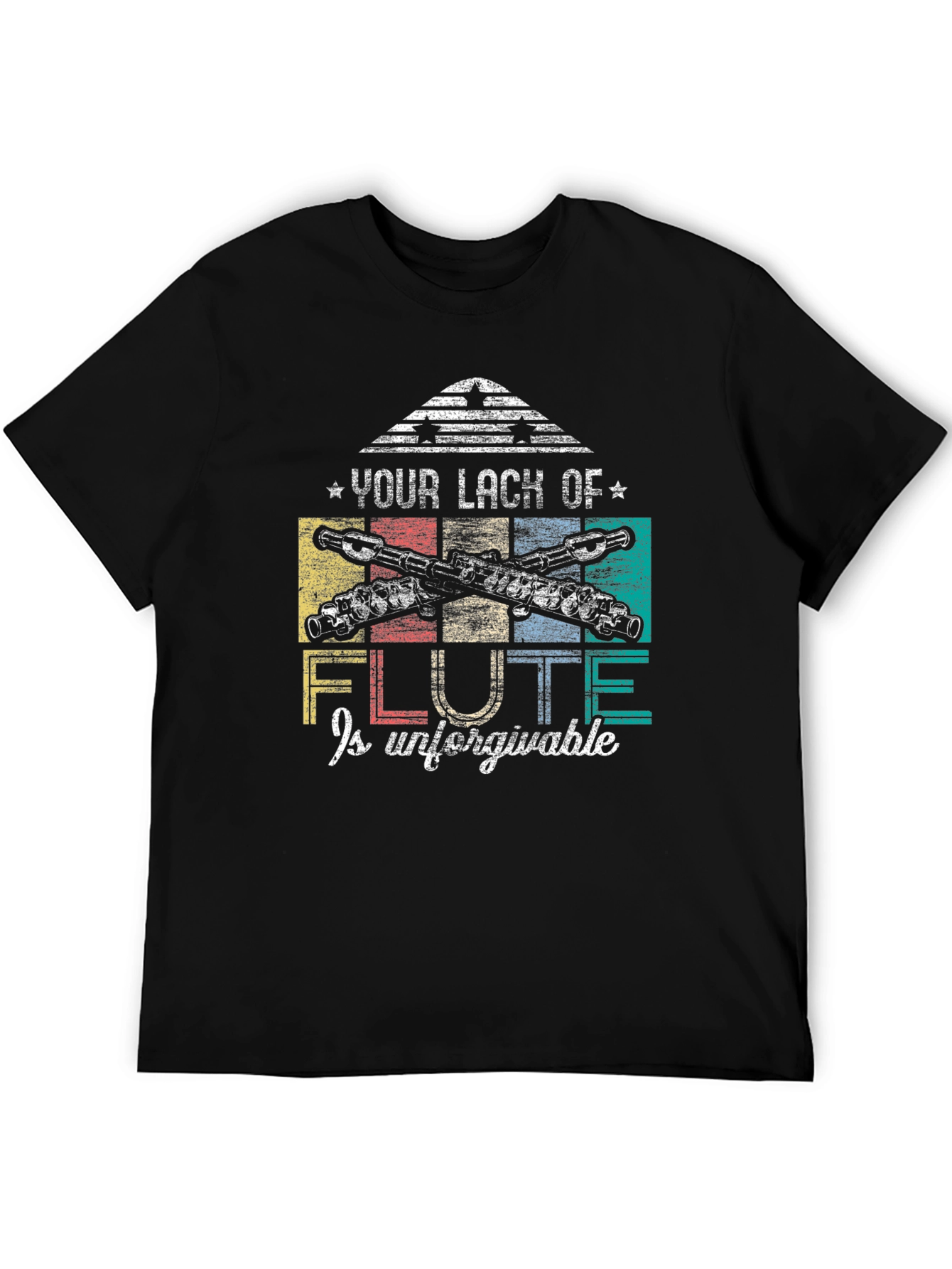 Flute Lover T-Shirt: Unforgivable Lack of Flute Tee
