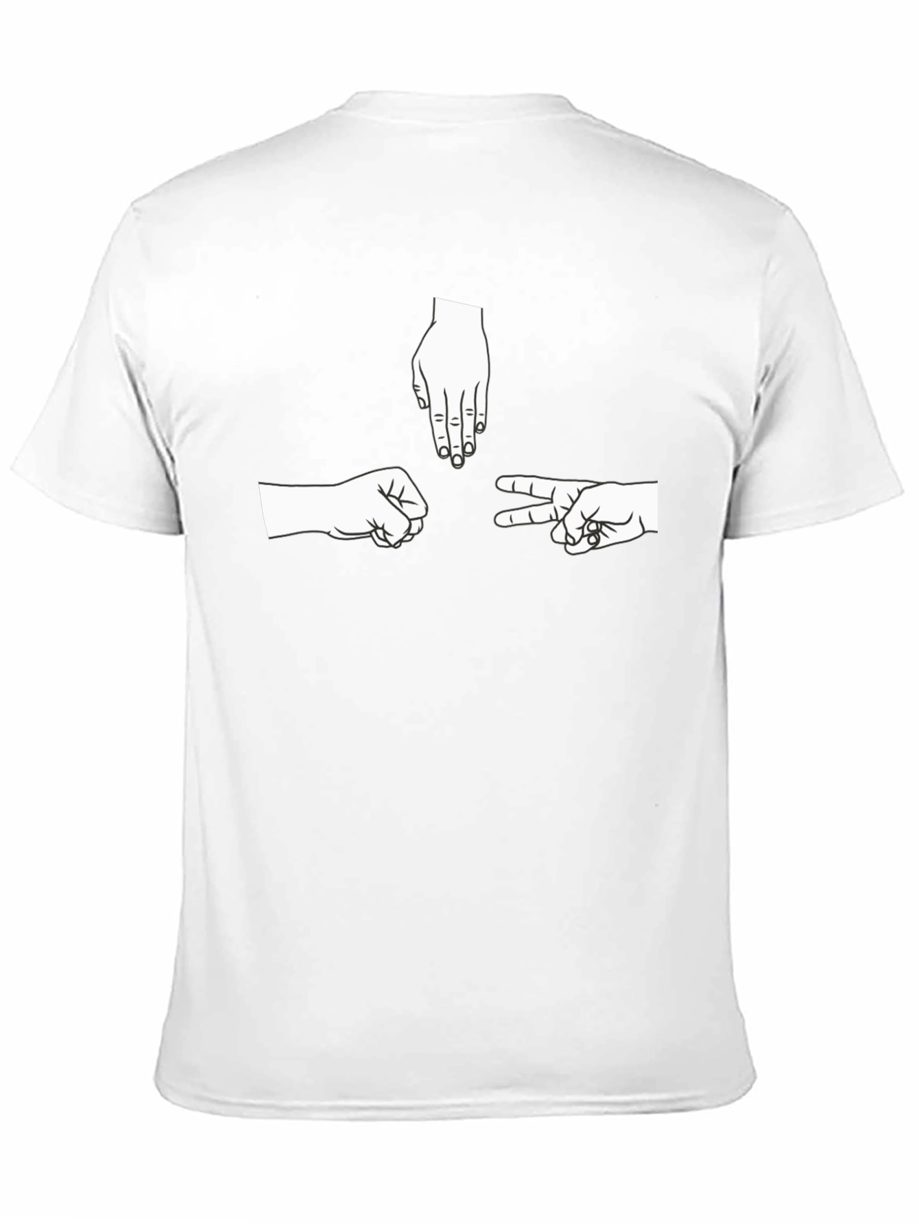 Rock Paper Scissors Black T-Shirt