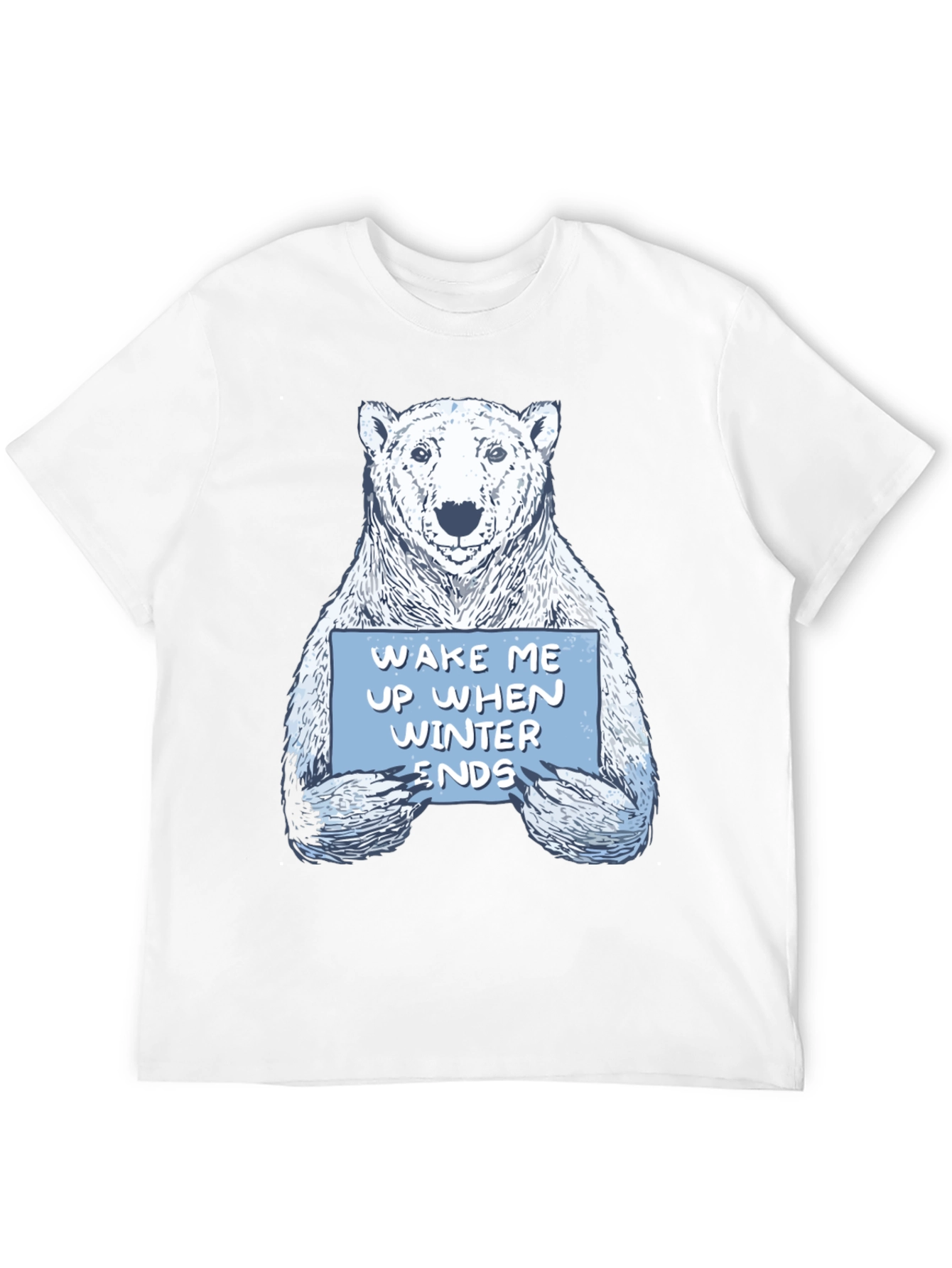 Wake Me Up When Winter Ends Polar Bear T-Shirt