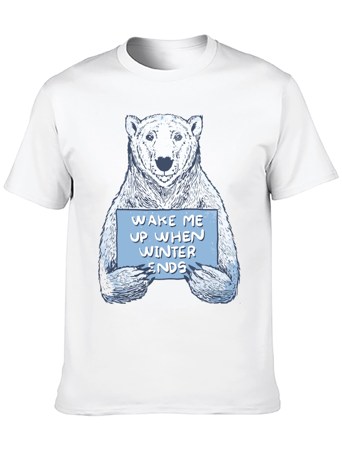 Wake Me Up When Winter Ends Polar Bear T-Shirt