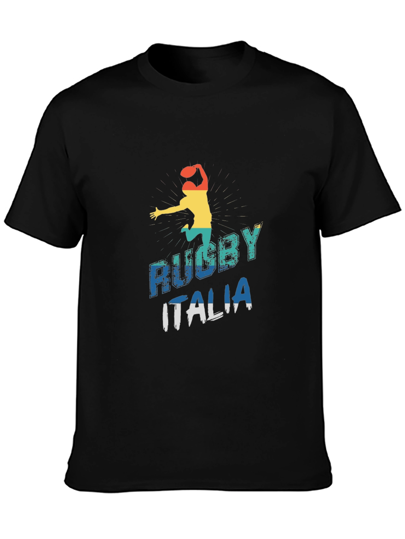 Rugby Italia Graphic Tee - Sporty Mens T-Shirt