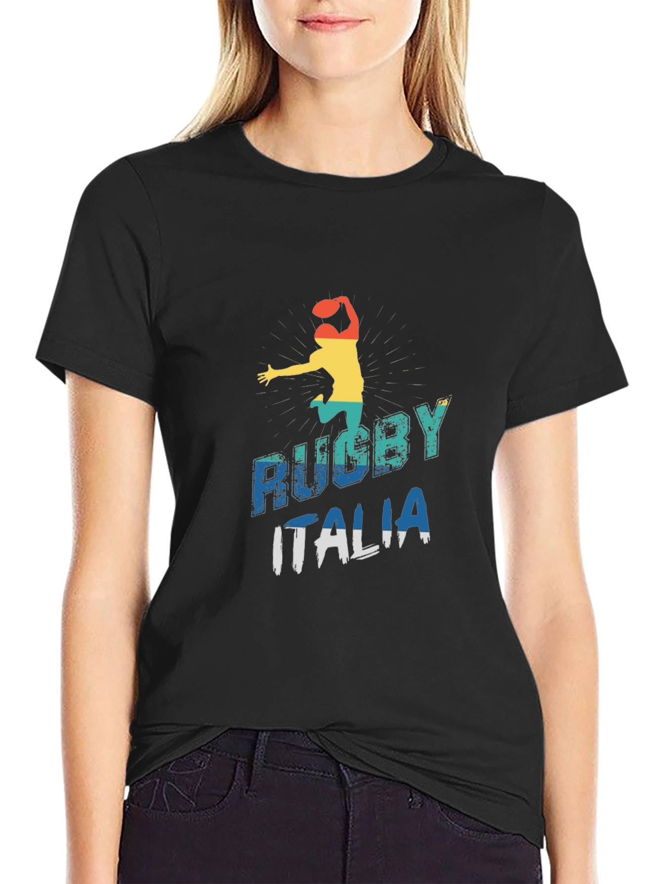 Rugby Italia Graphic Tee - Sporty Mens T-Shirt