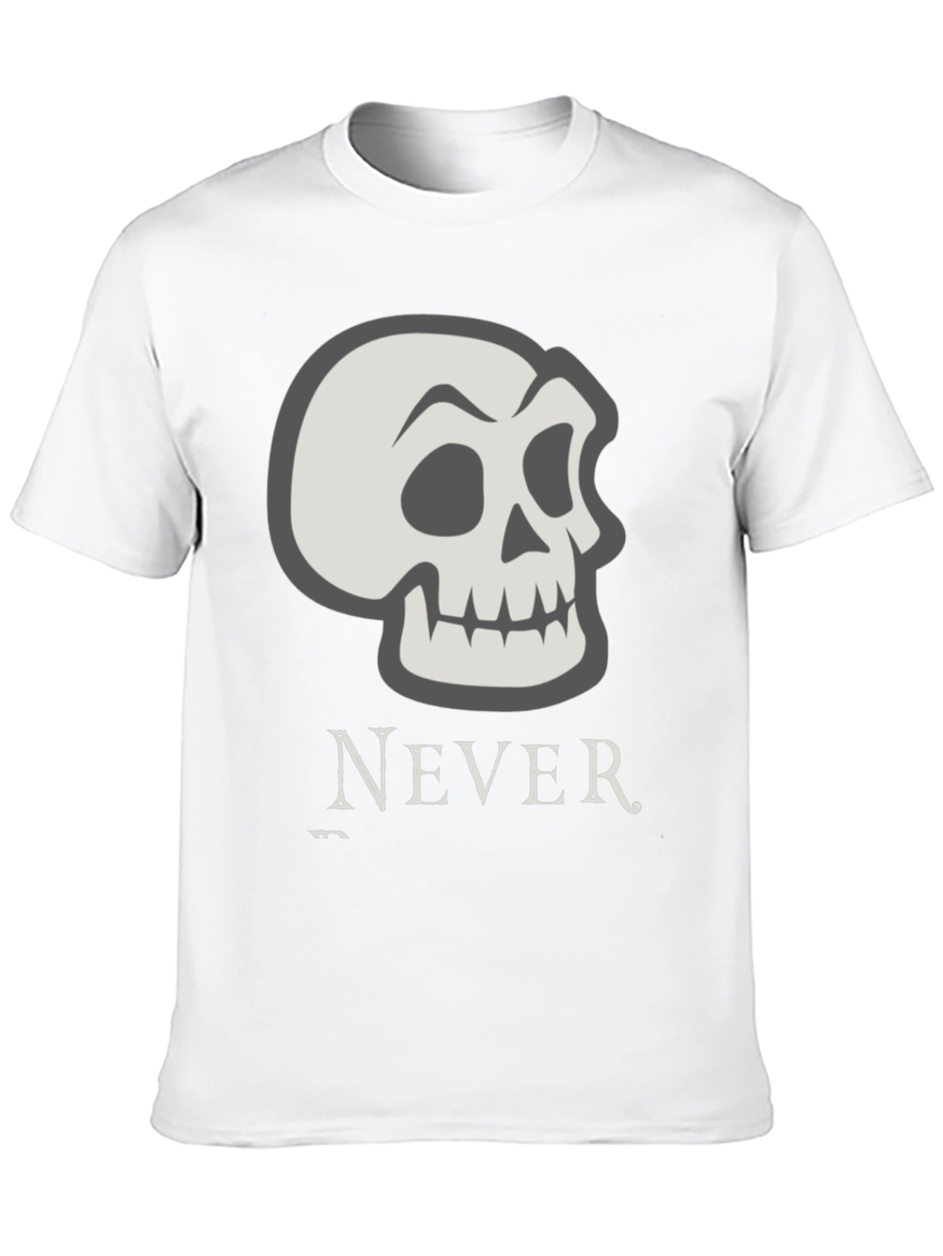 Skull Graphic Print Tee - Never Settle