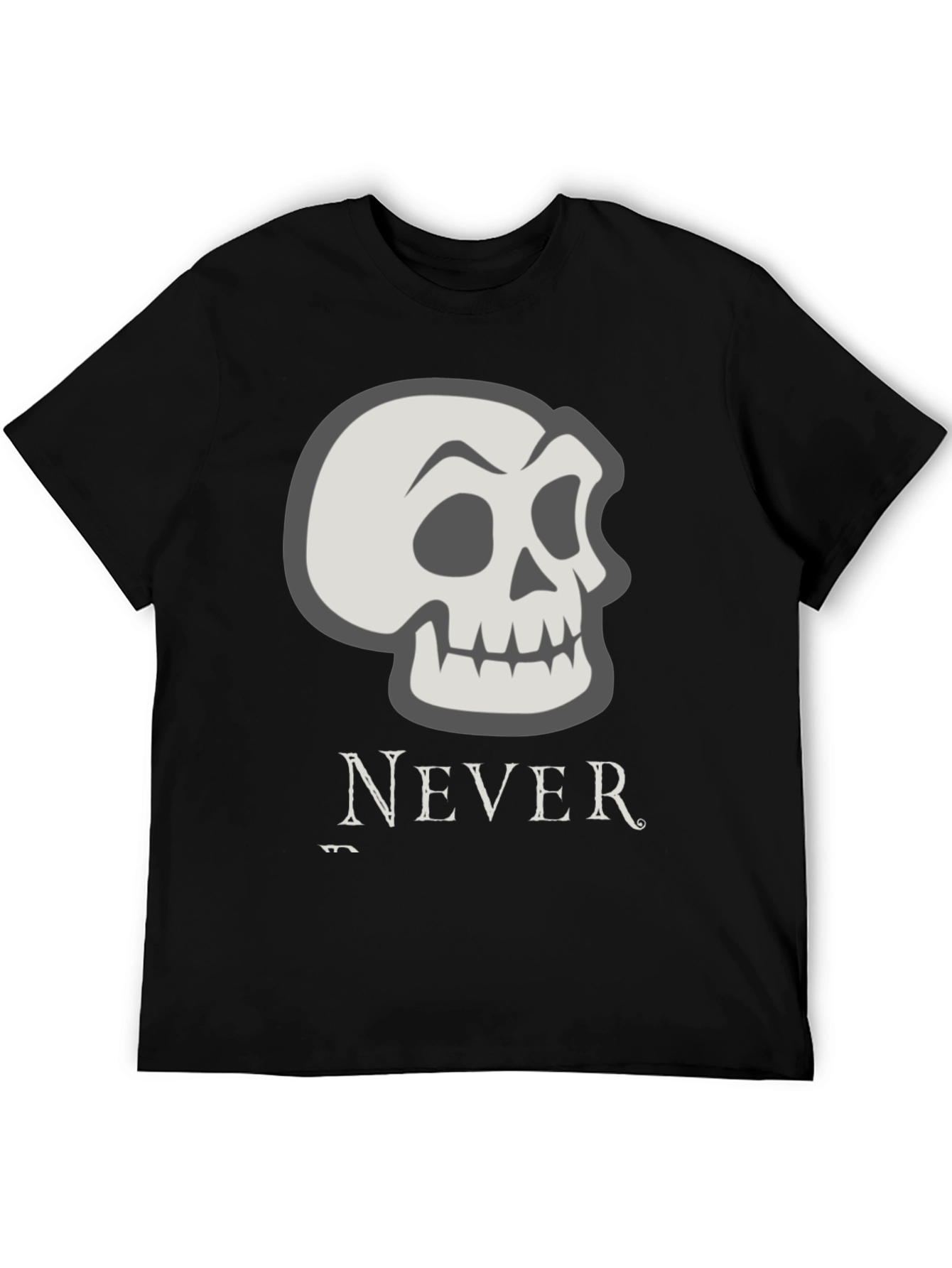 Skull Graphic Print Tee - Never Settle