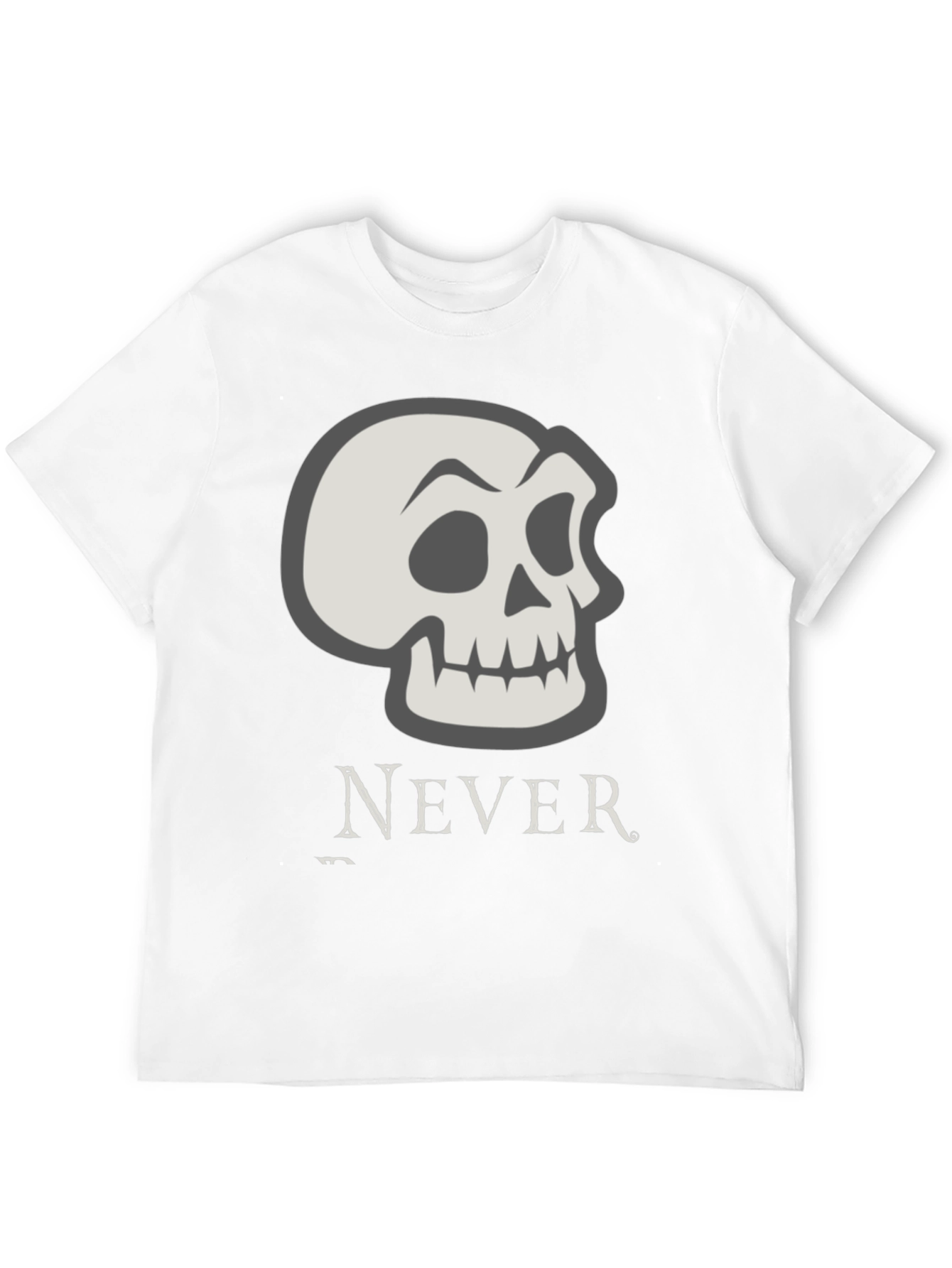 Skull Graphic Print Tee - Never Settle