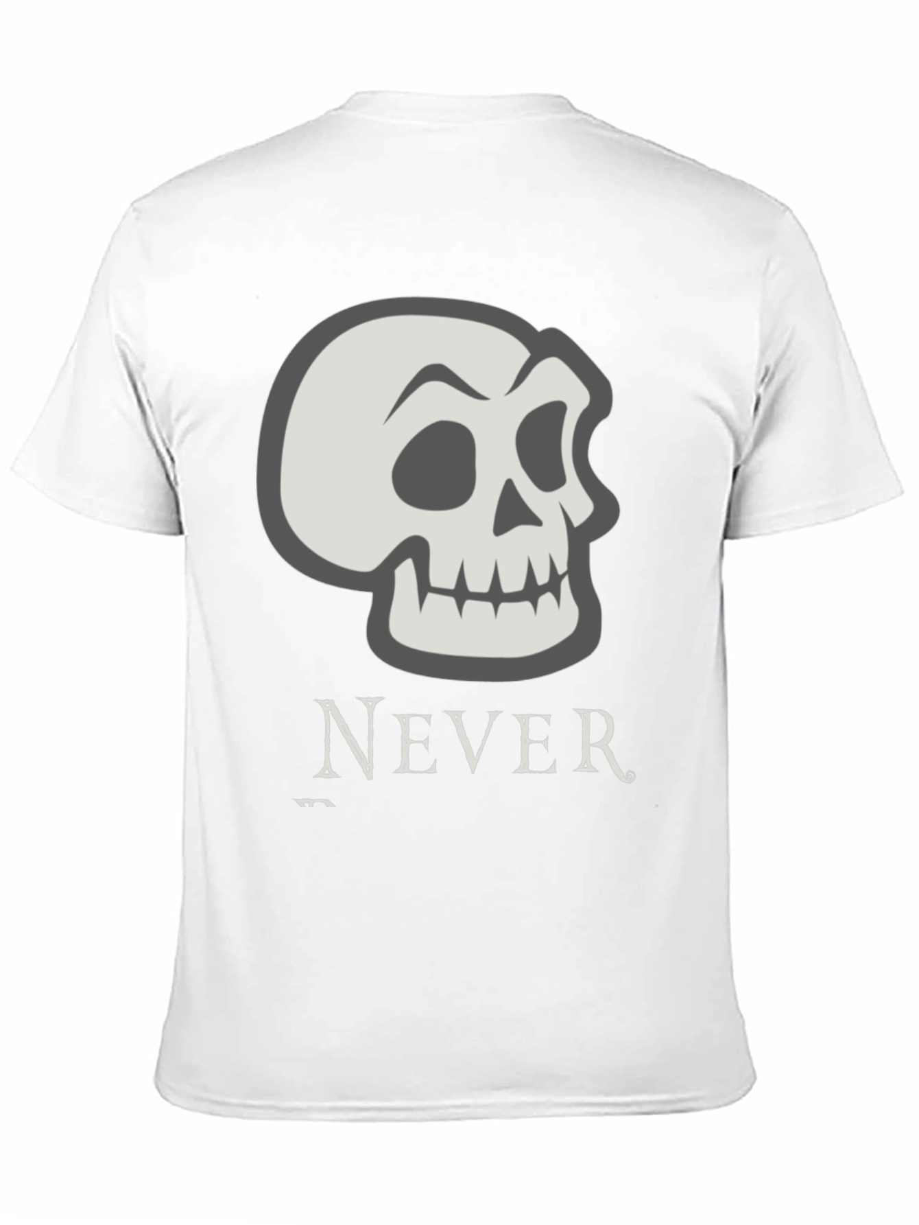 Skull Graphic Print Tee - Never Settle