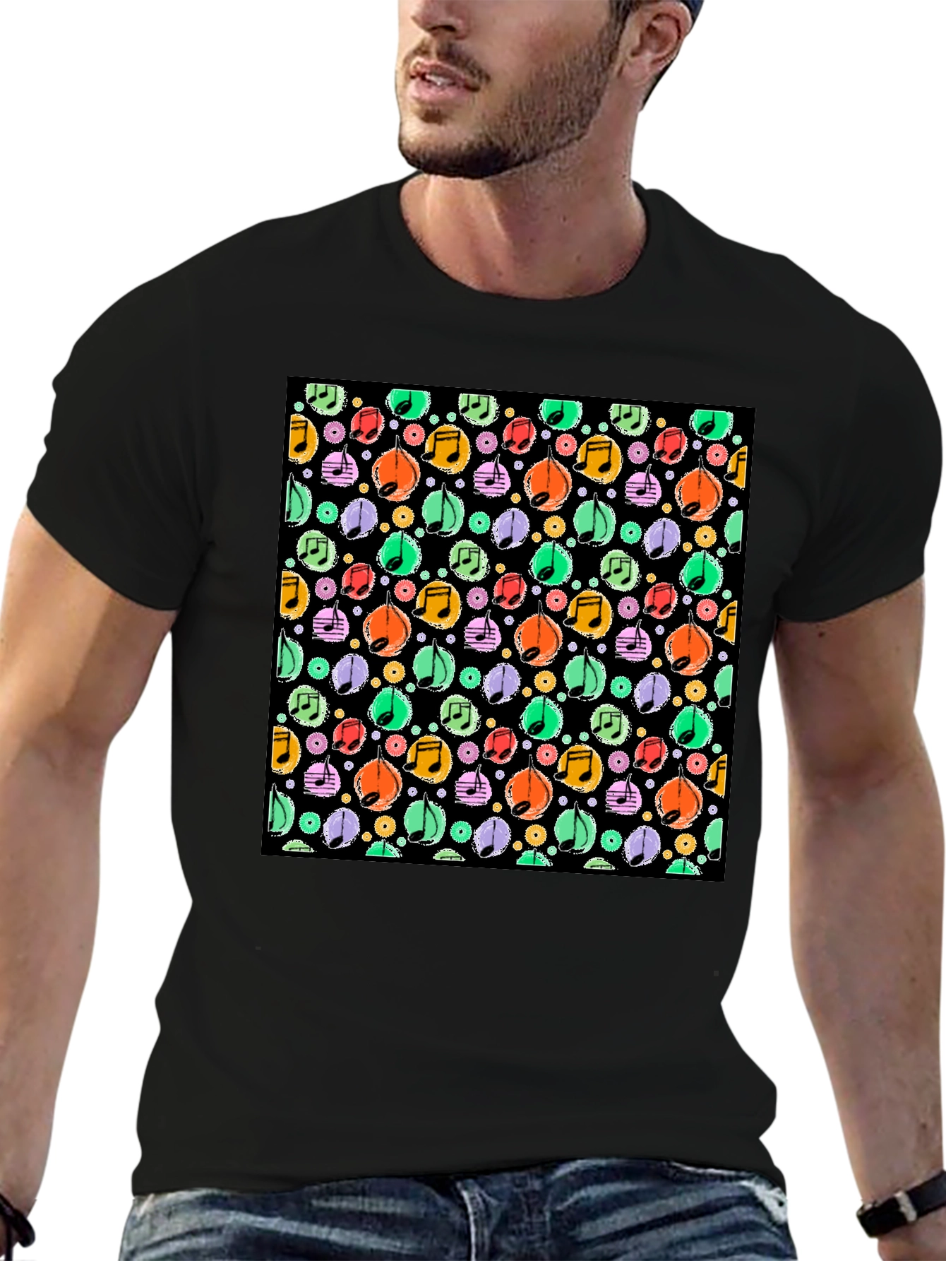 Music Notes Pattern T-Shirt