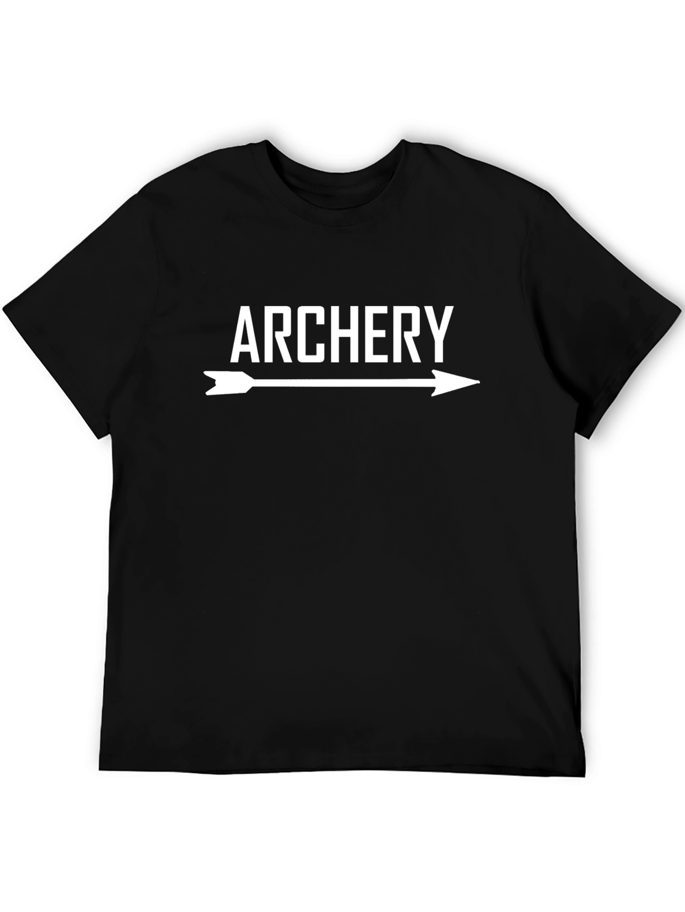 Archery Arrow Graphic Tee - Black Cotton T-Shirt