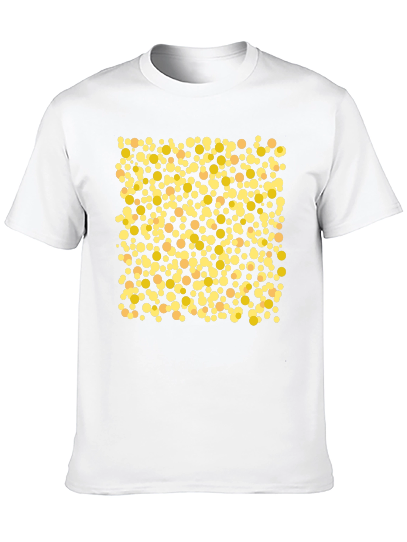 Polka Dot Graphic Tee - Casual Black T-Shirt