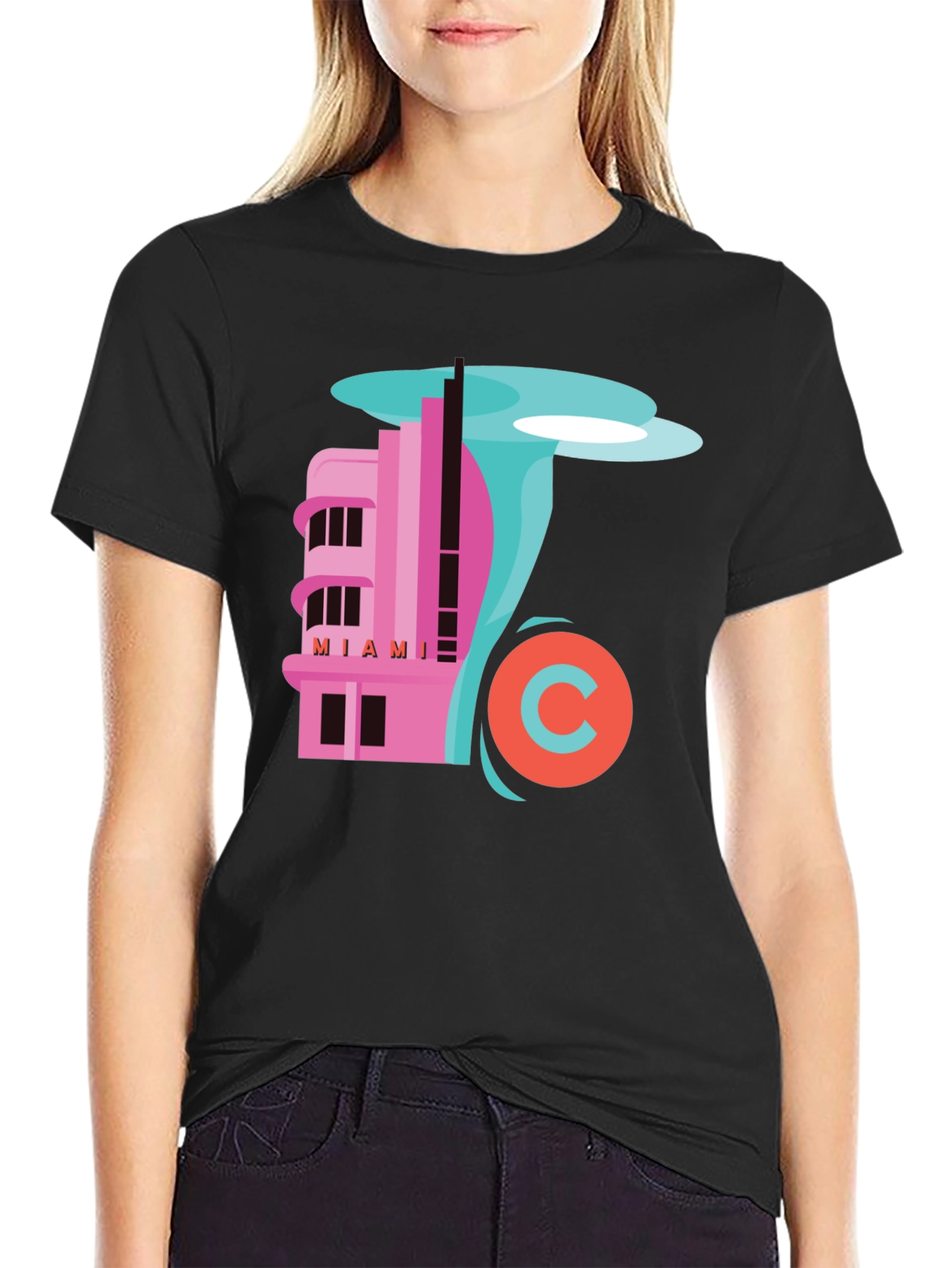 Miami Art Deco Graphic T-Shirt