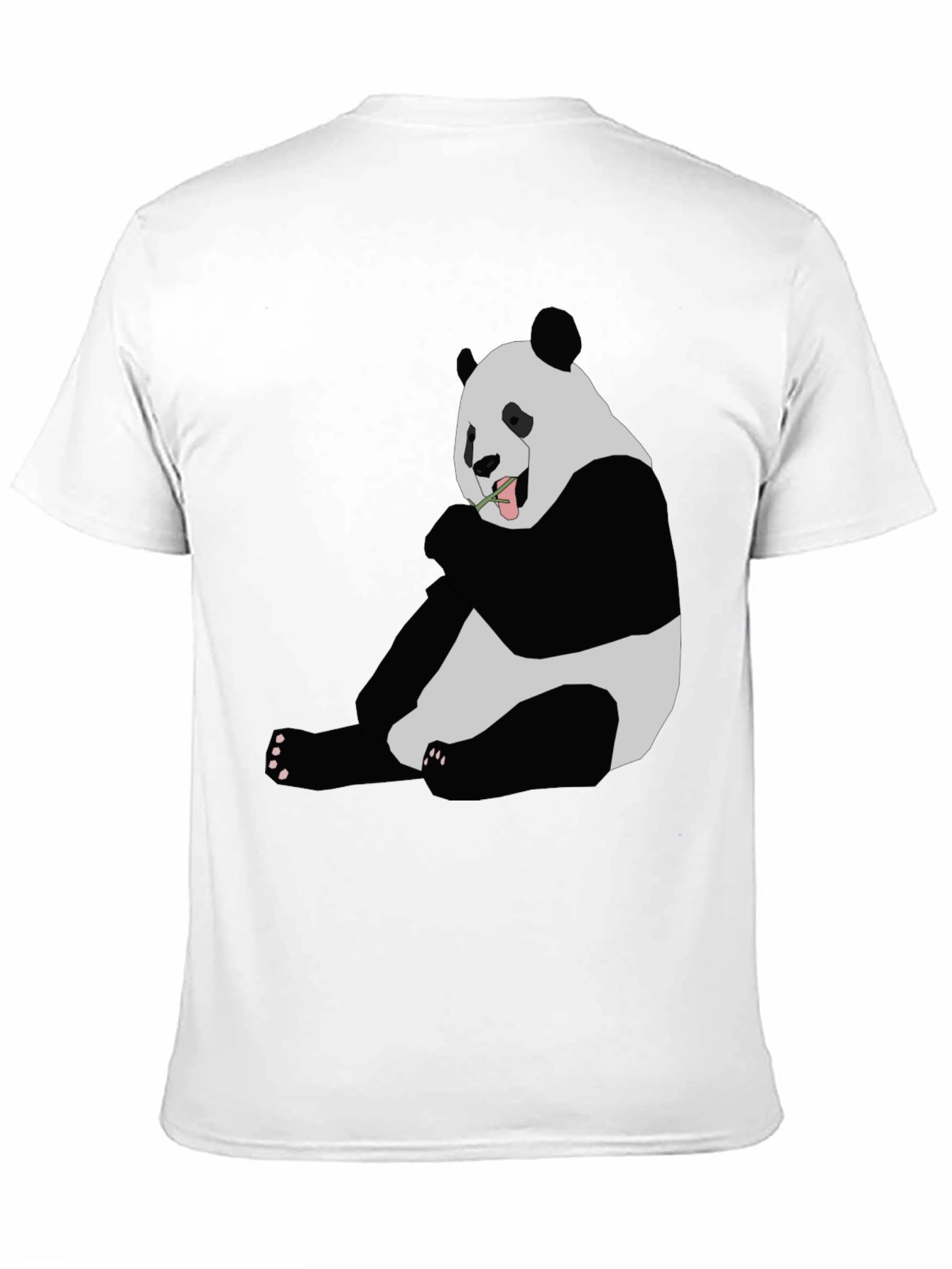 Panda Graphic Print Black T-Shirt