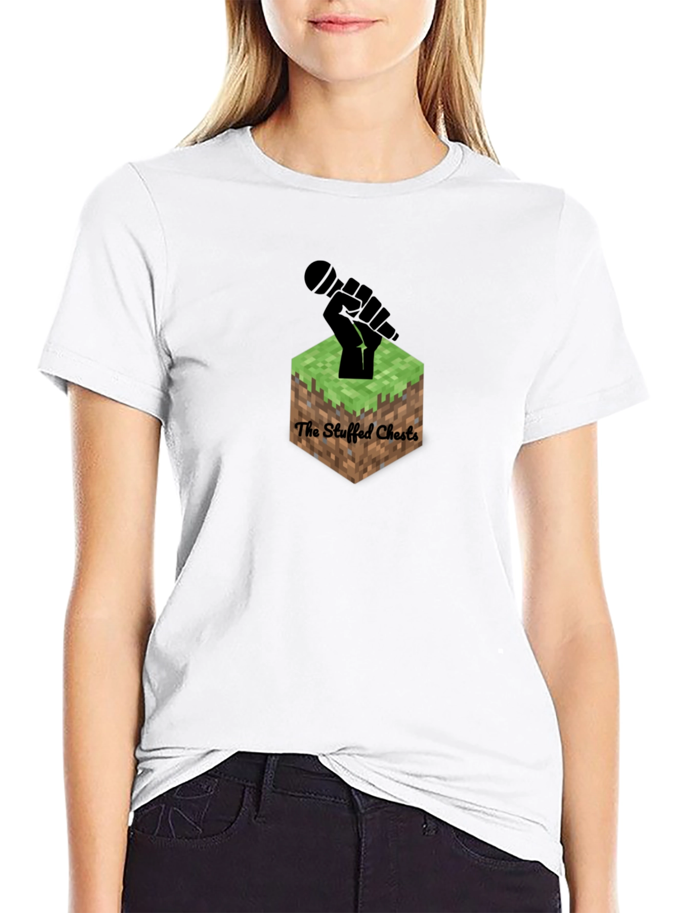 The Stuffed Chests Black Graphic Tee