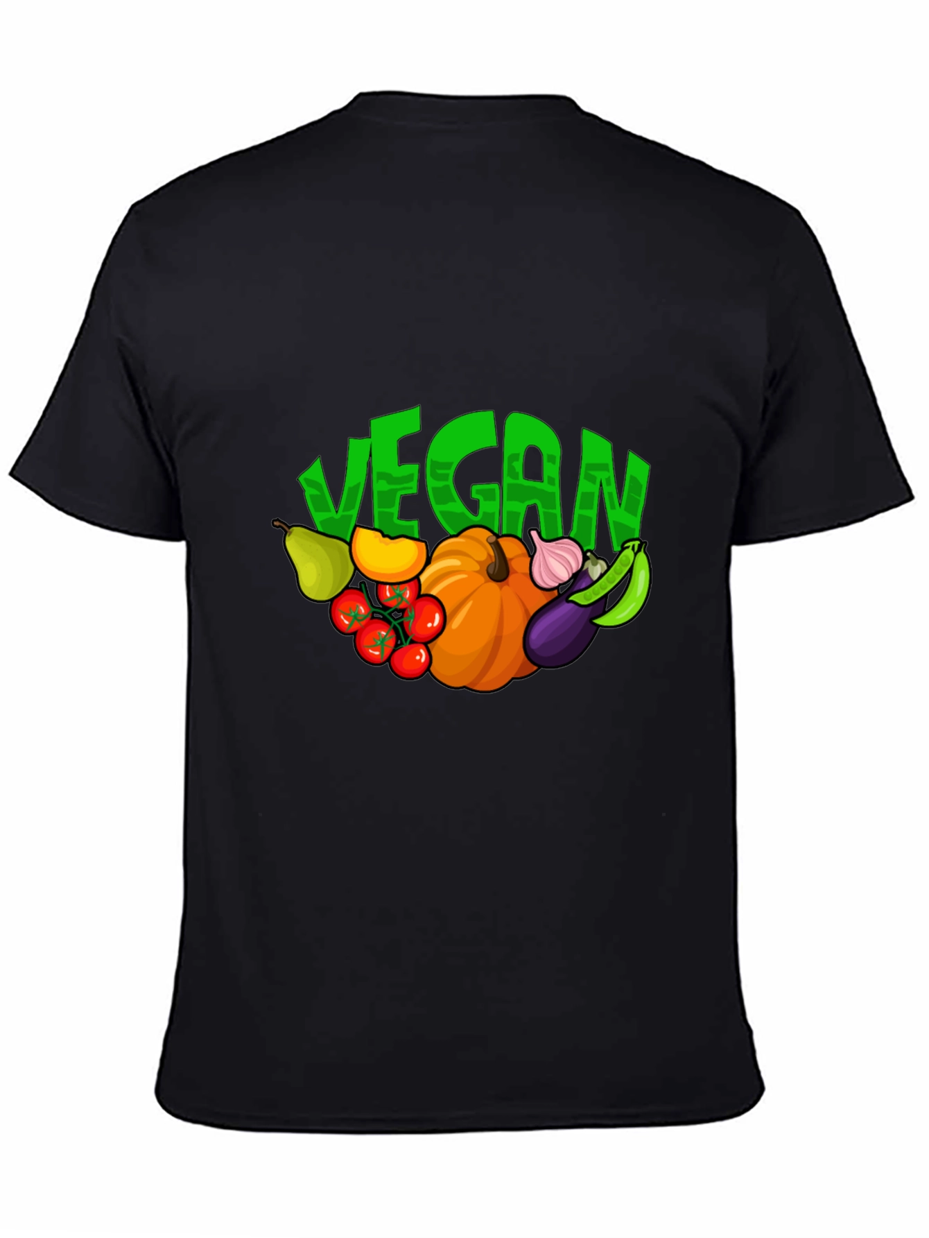 Vegan Vegetable Graphic Print T-Shirt