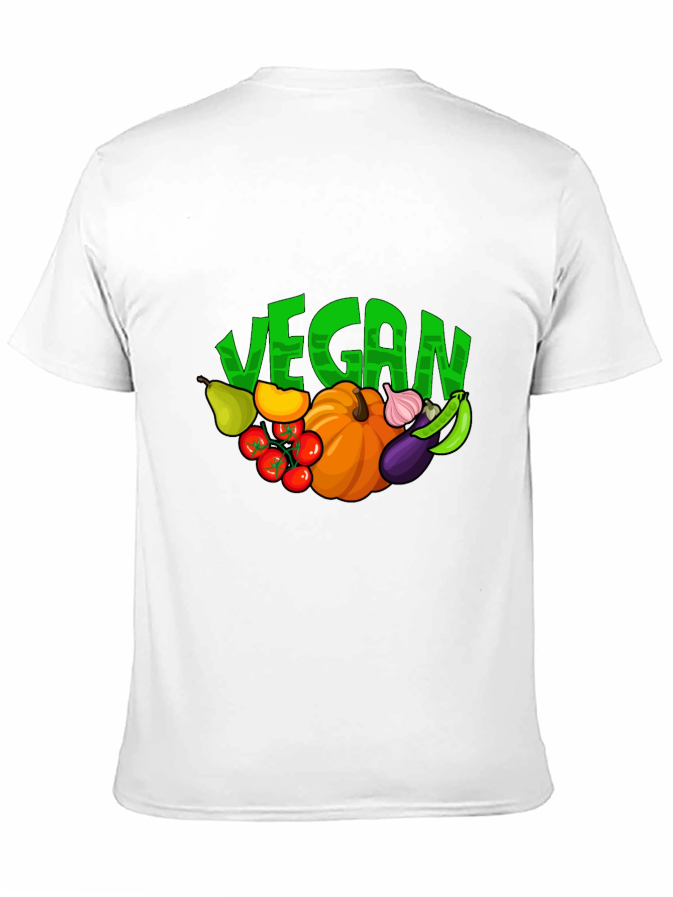 Vegan Vegetable Graphic Print T-Shirt