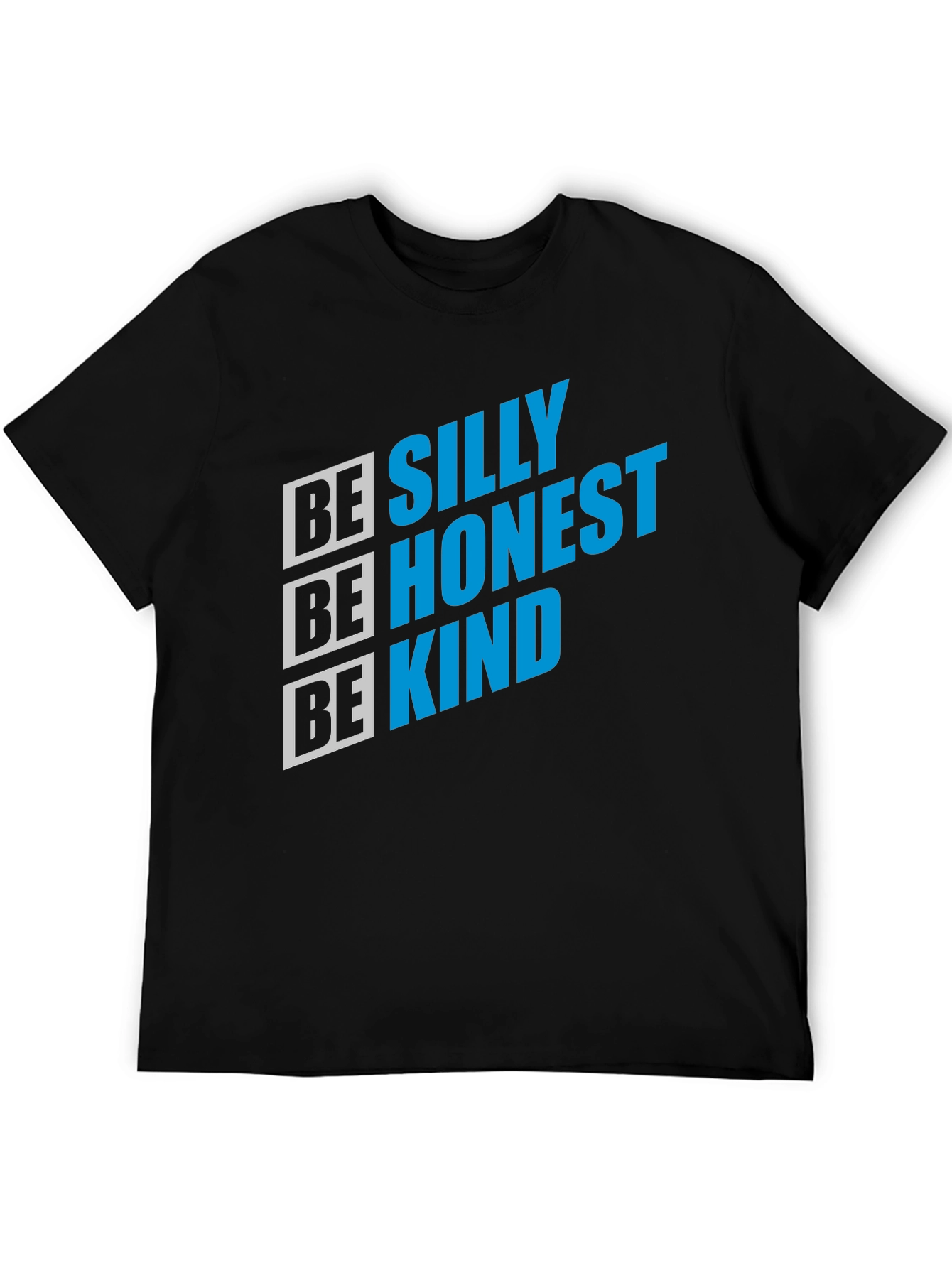 Be Silly Honest Kind Graphic Tee - Black