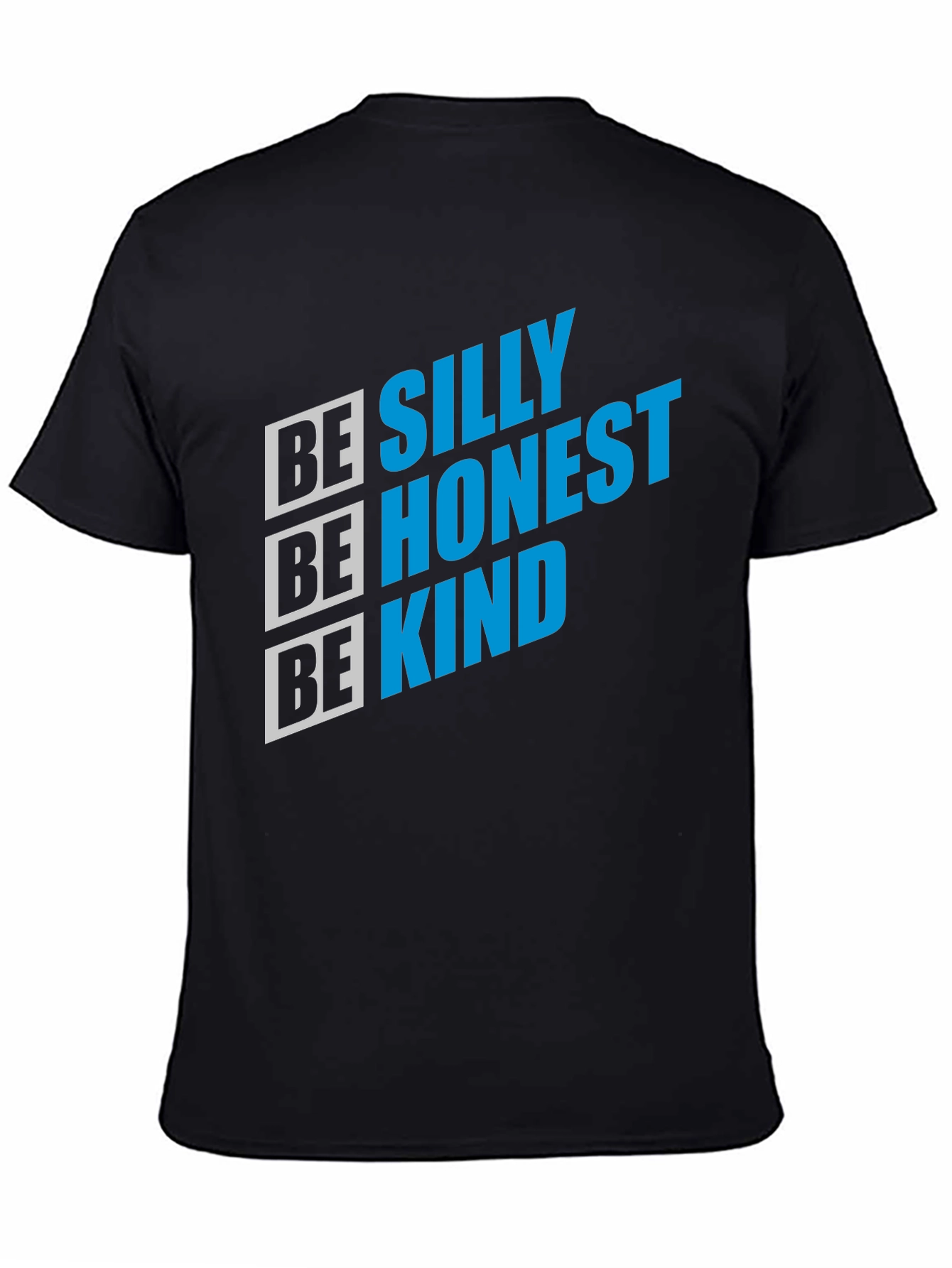 Be Silly Honest Kind Graphic Tee - Black