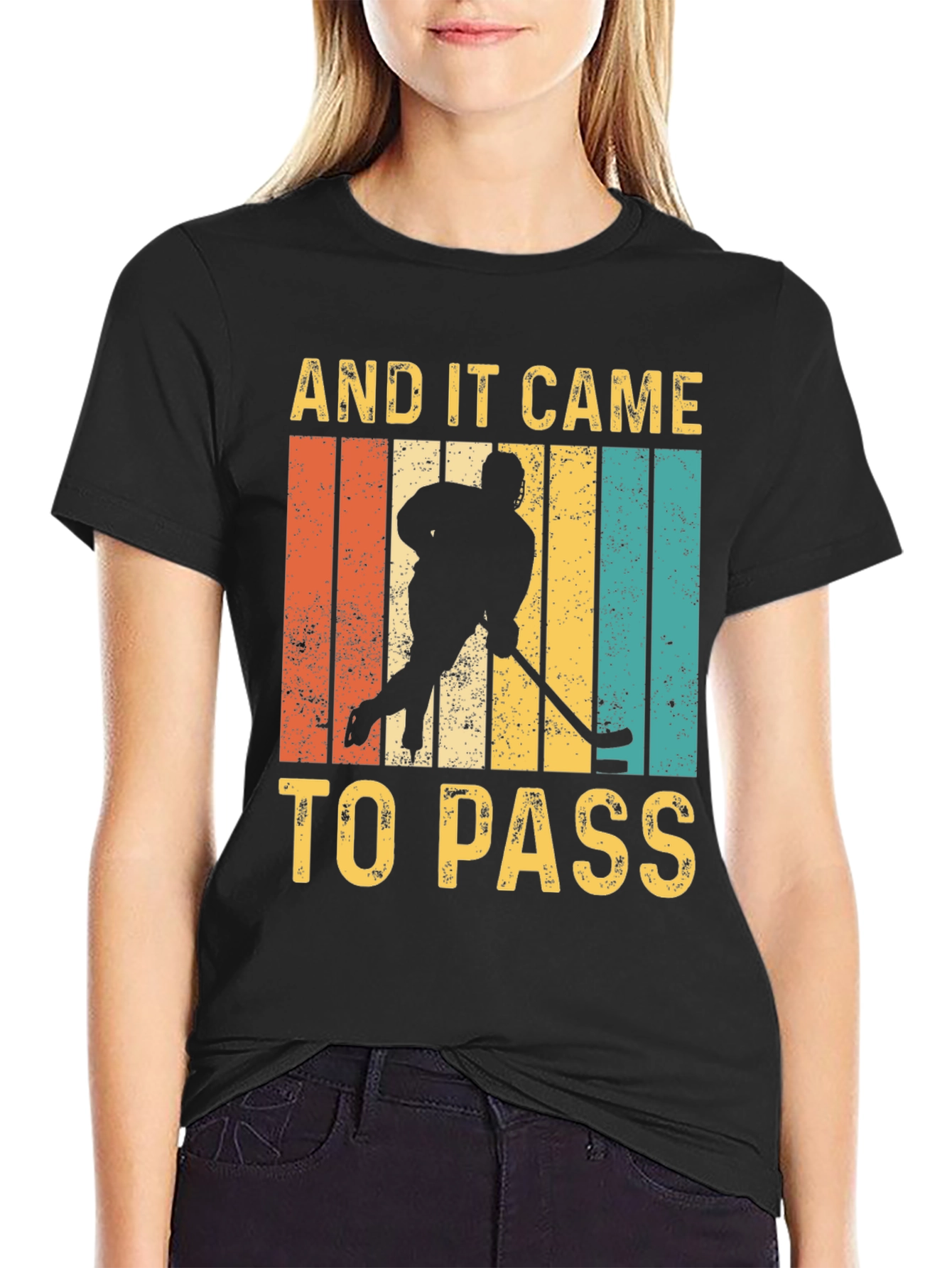 And It Came To Pass Hockey Graphic T-Shirt