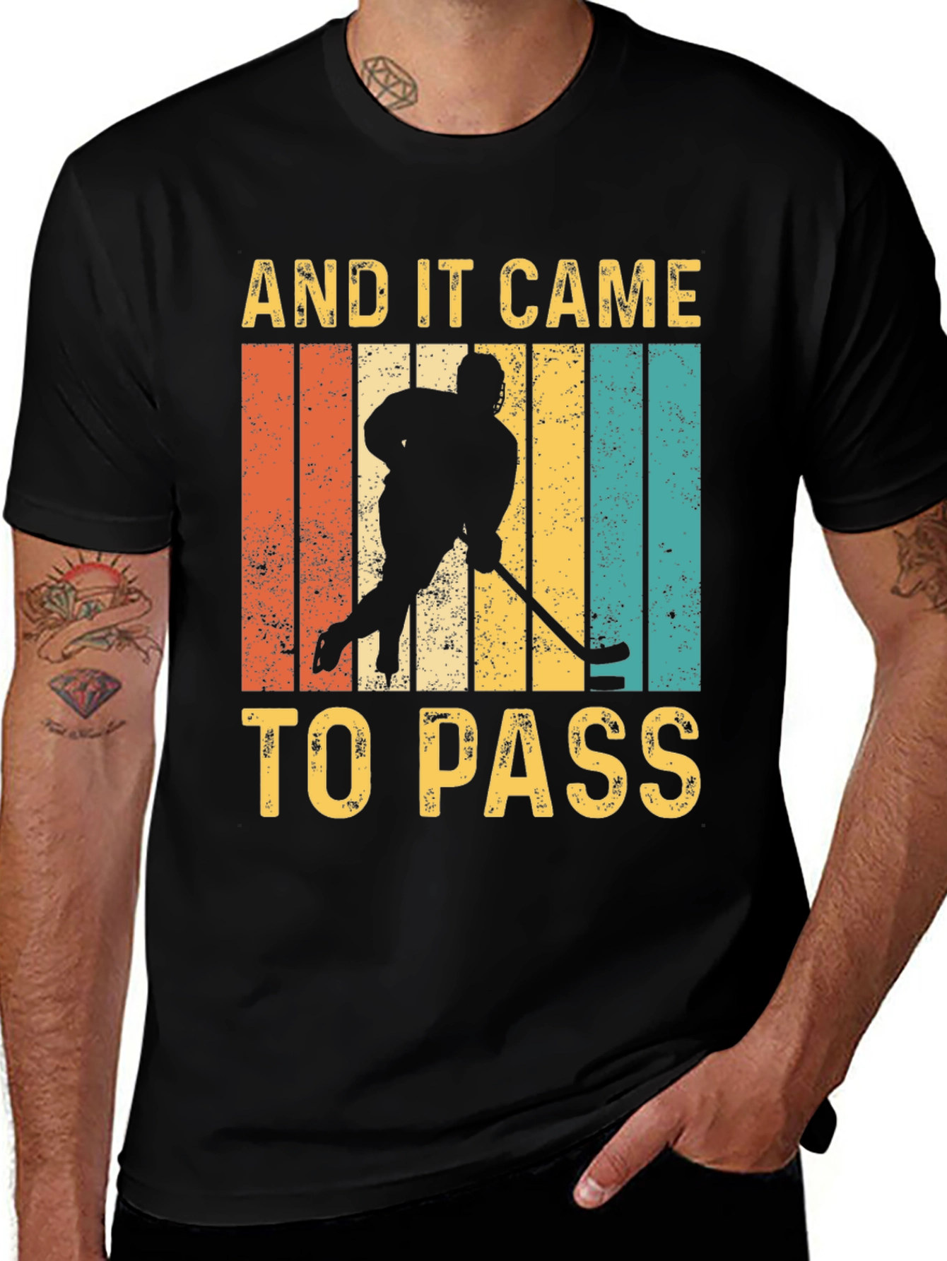And It Came To Pass Hockey Graphic T-Shirt