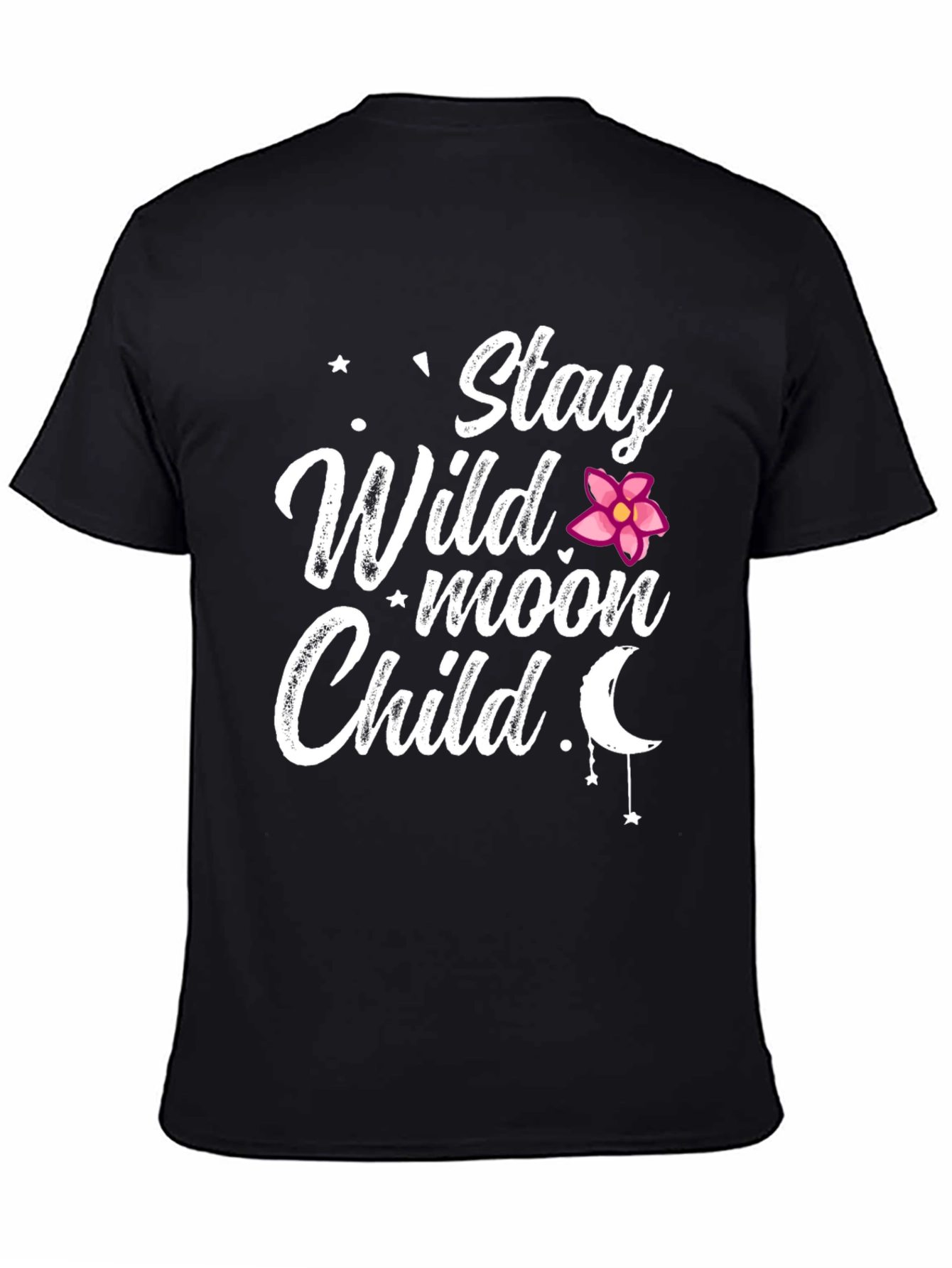 Stay Wild Moon Child Black T-Shirt