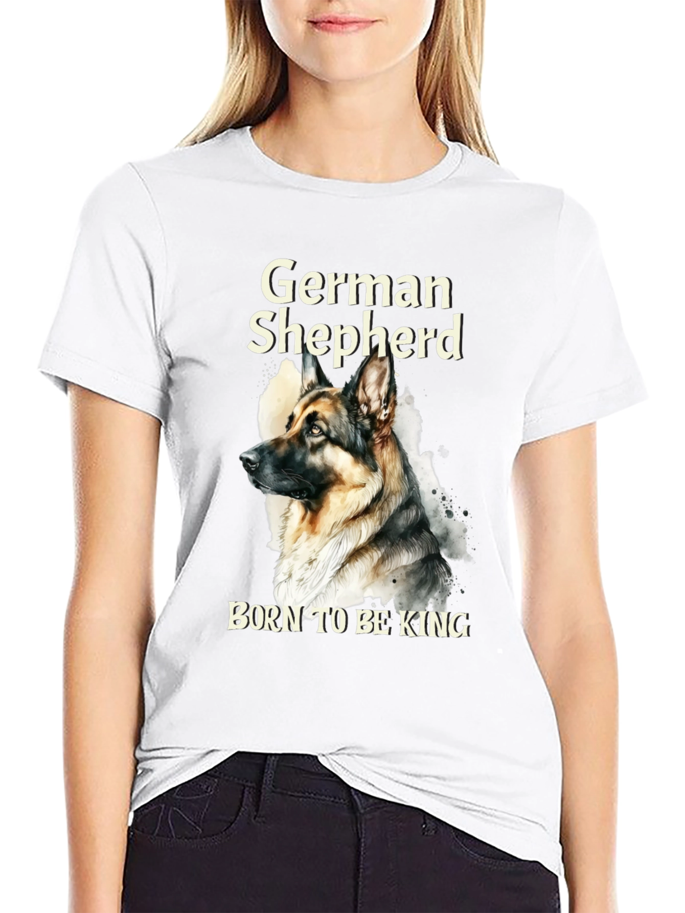 German Shepherd Born To Be King T-Shirt