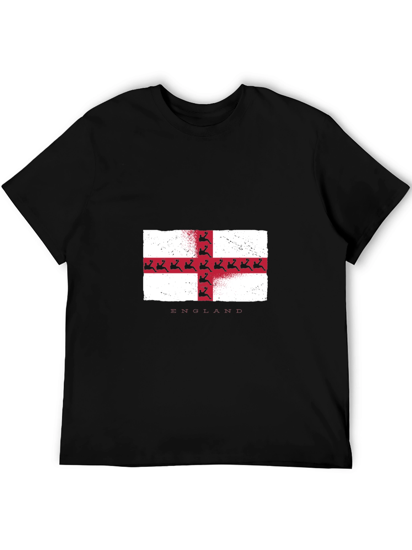 England Flag T-Shirt - Grunge Style Tee