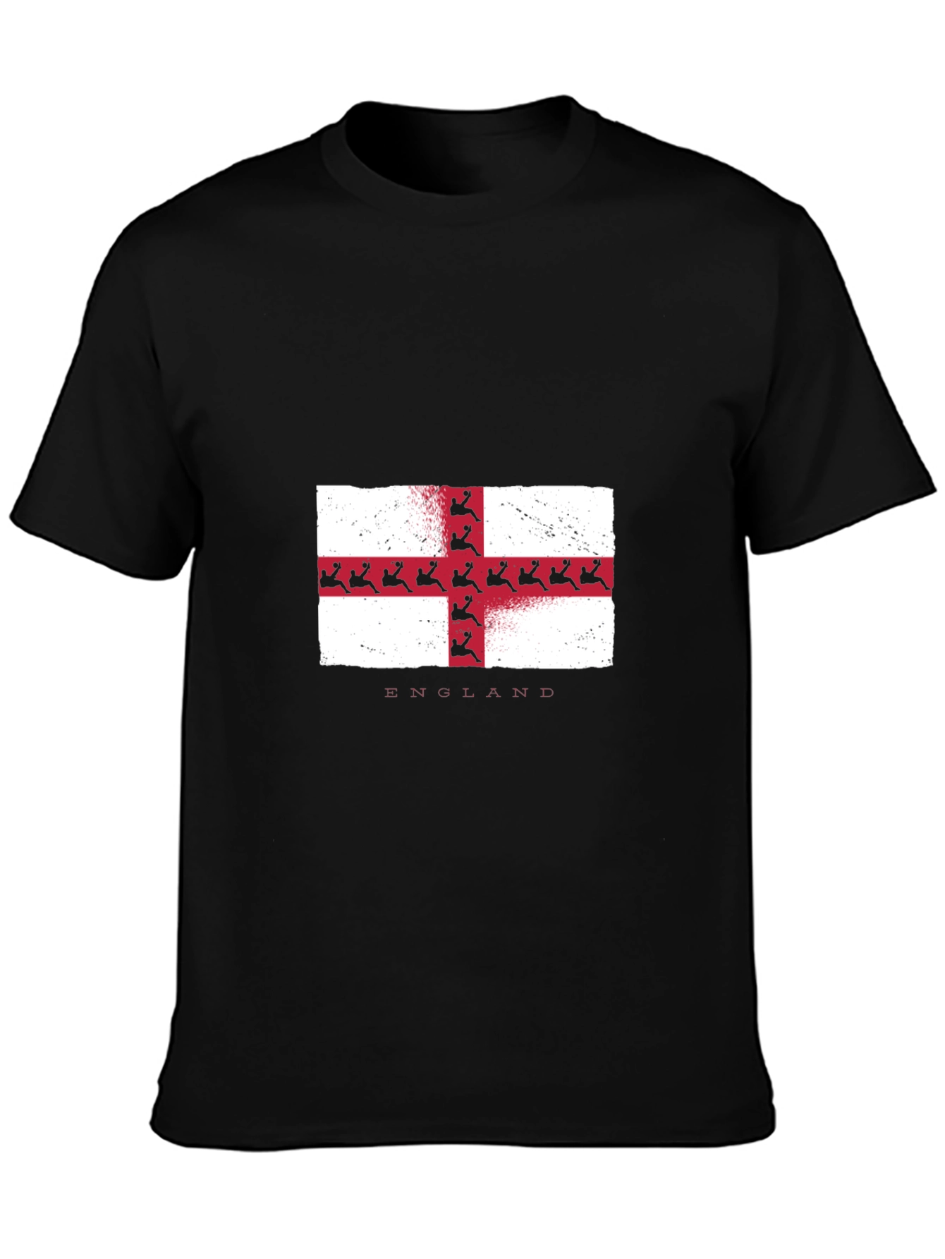 England Flag T-Shirt - Grunge Style Tee