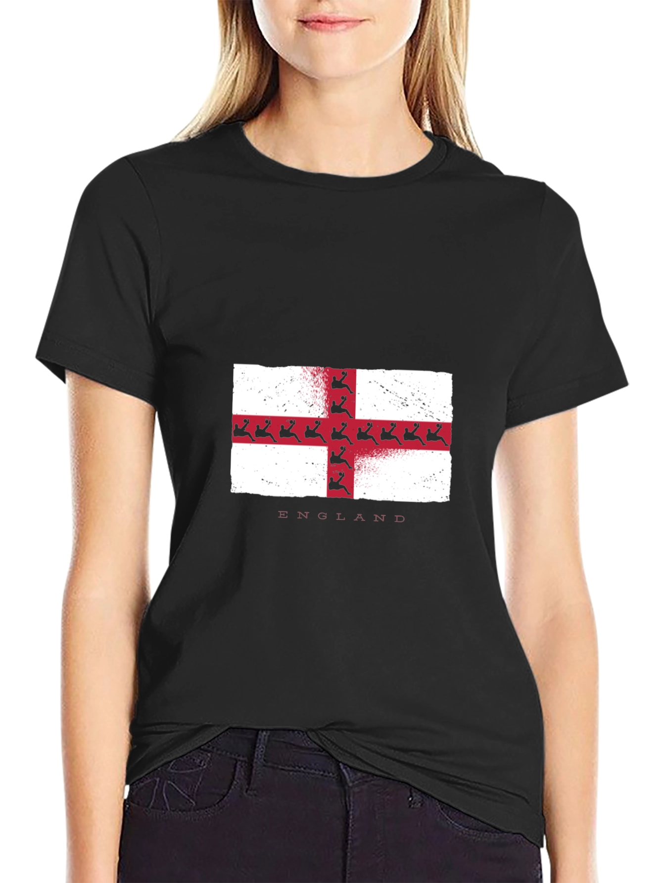 England Flag T-Shirt - Grunge Style Tee