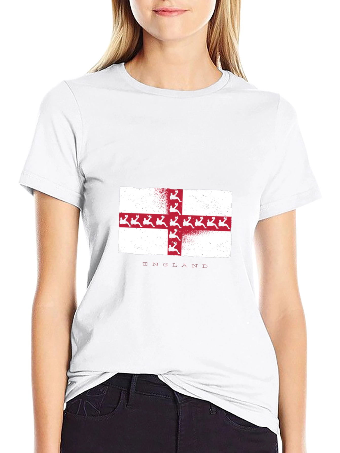 England Flag T-Shirt - Grunge Style Tee