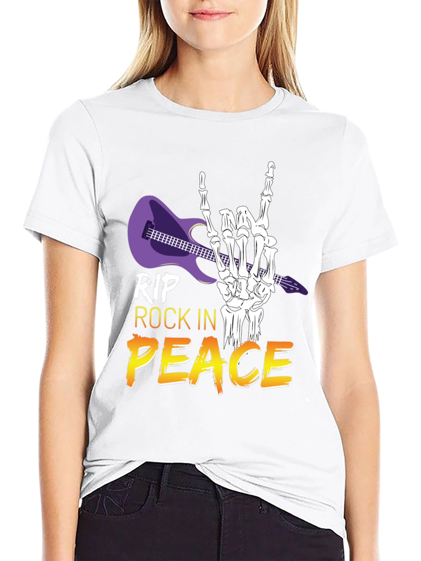 RIP Rock in Peace T-Shirt Rock Hand Gesture