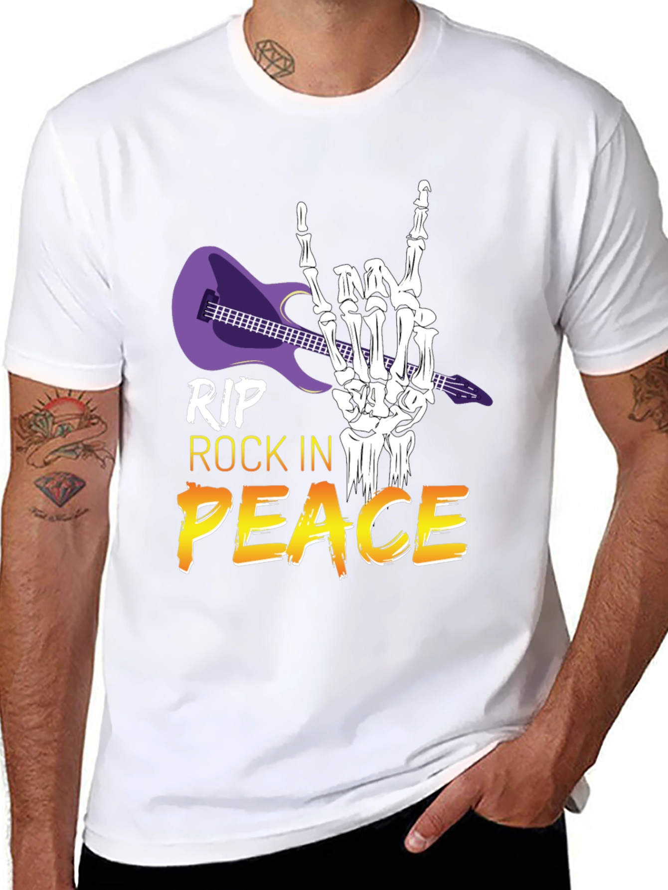 RIP Rock in Peace T-Shirt Rock Hand Gesture