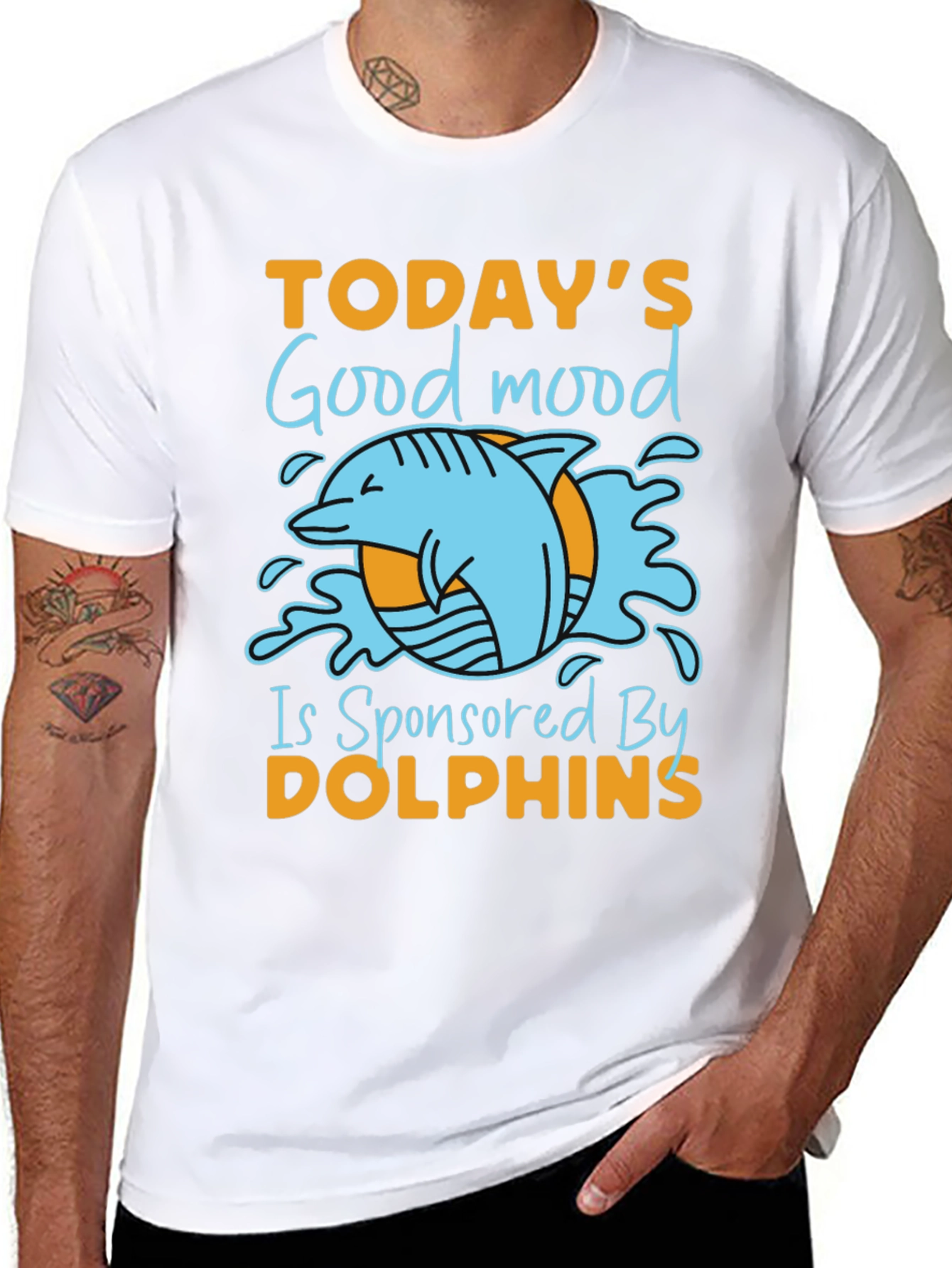 Dolphin Good Mood Graphic Tee - Unisex