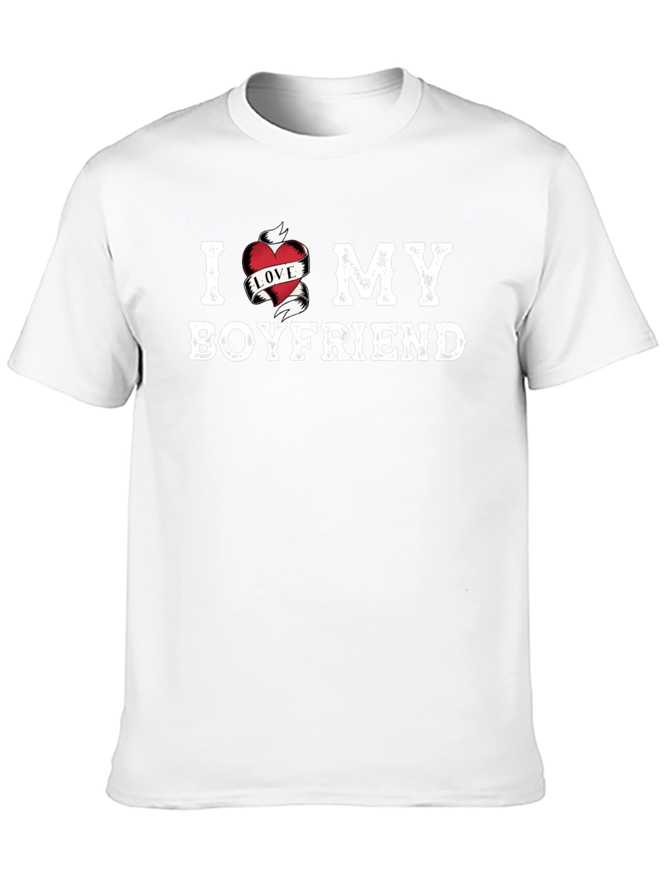 I Heart My Boyfriend Graphic Tee - Black