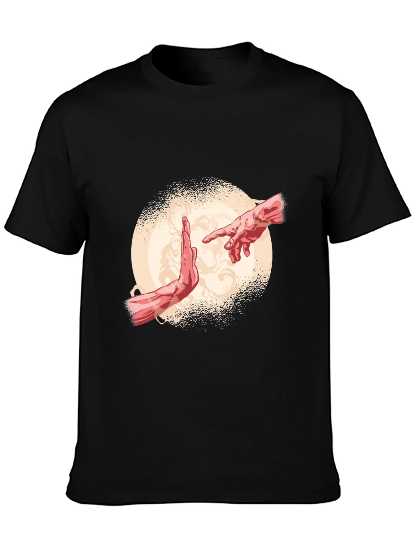 Creation Hands Graphic Black Tee