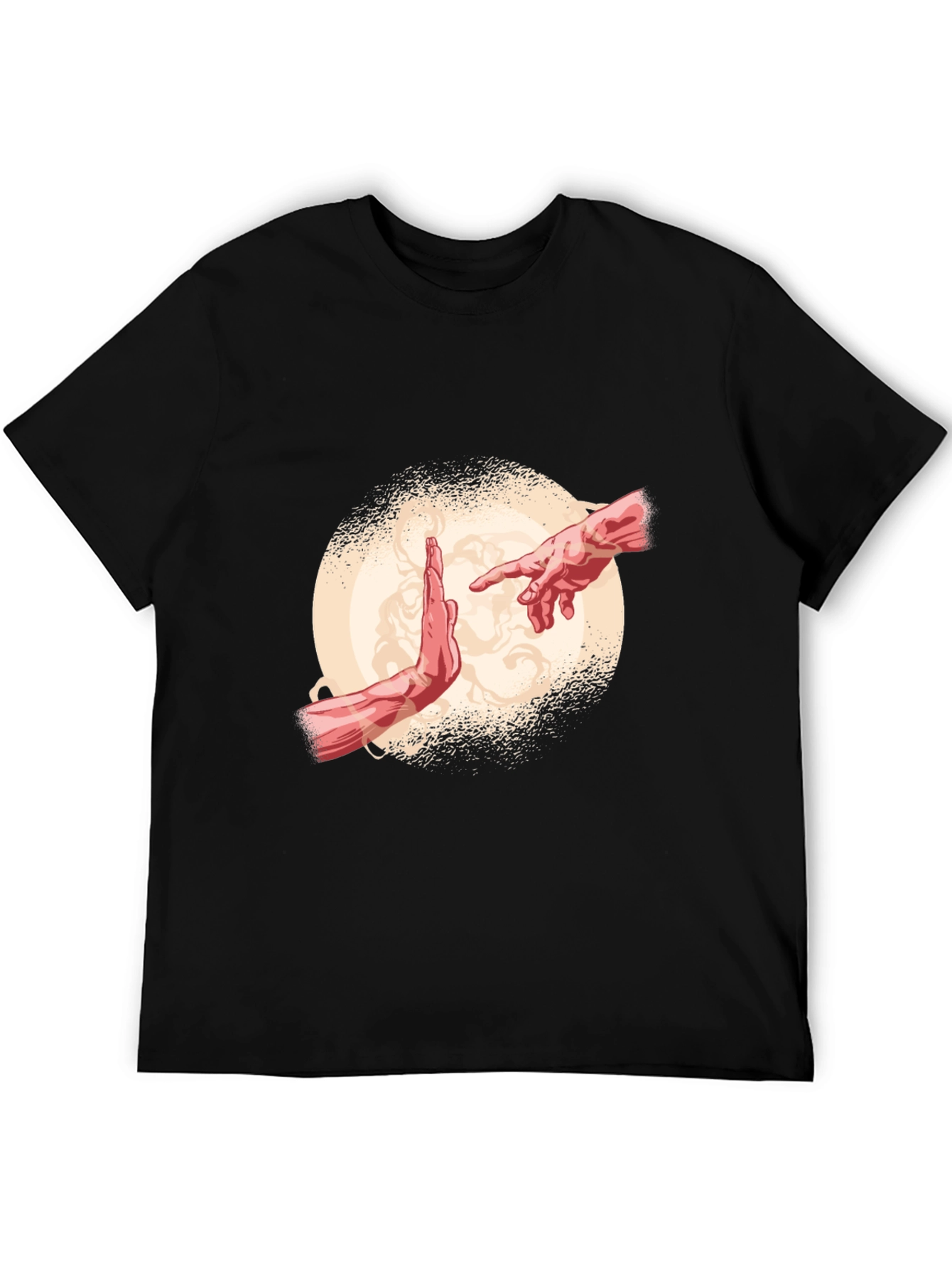 Creation Hands Graphic Black Tee