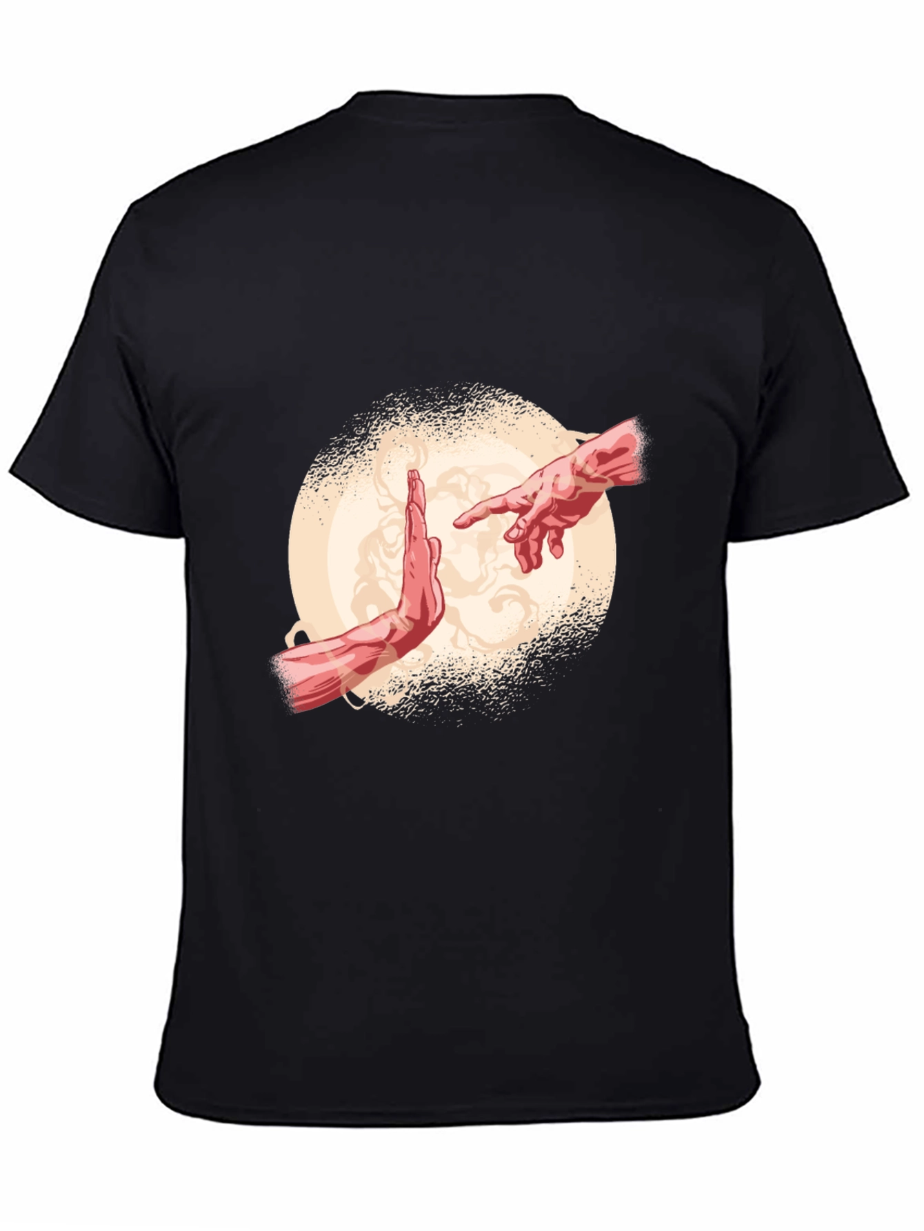 Creation Hands Graphic Black Tee