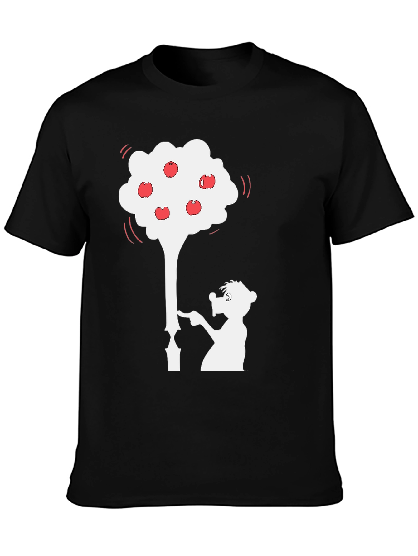 Whimsical Apple Tree Graphic T-Shirt - Unique Design