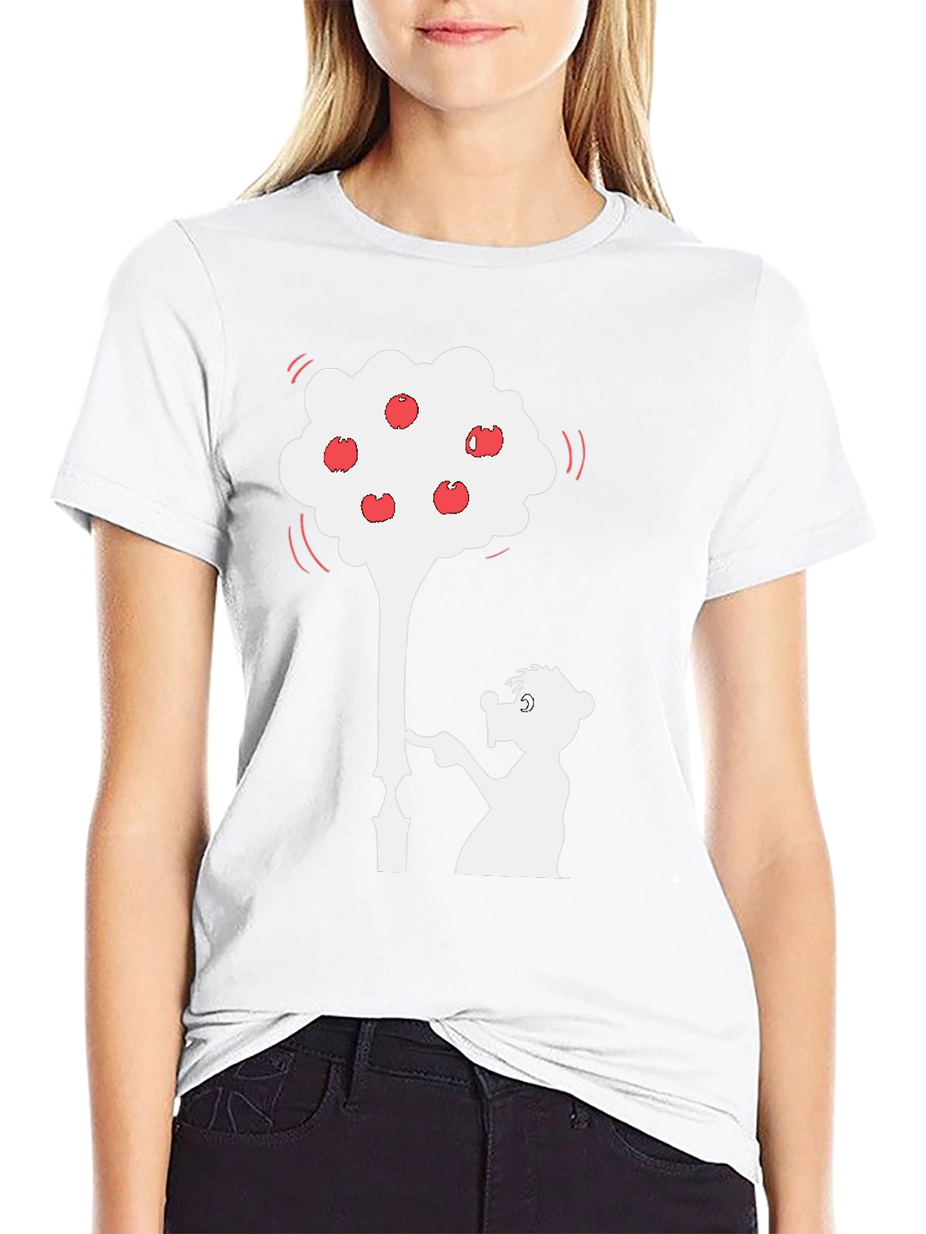 Whimsical Apple Tree Graphic T-Shirt - Unique Design