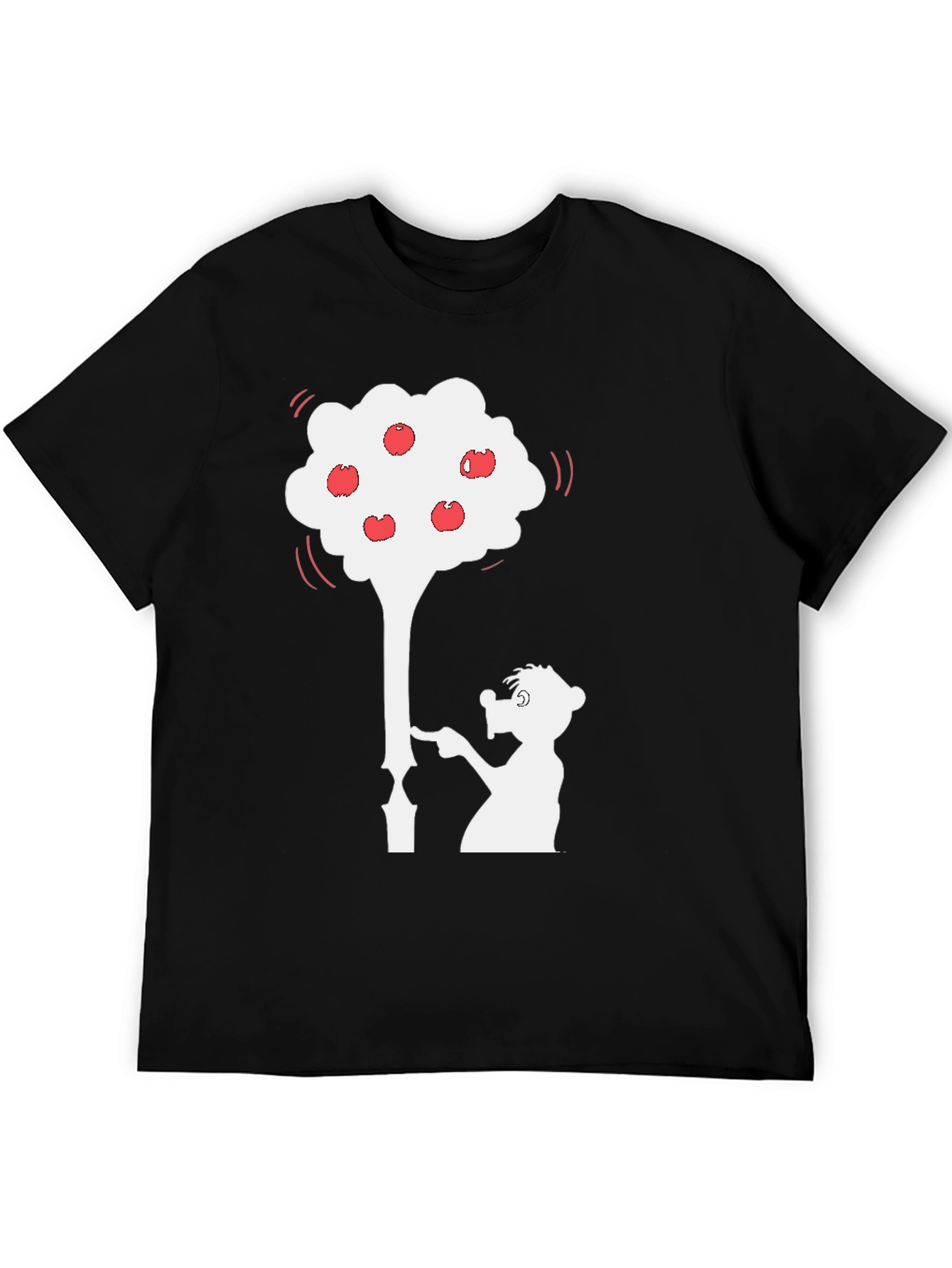 Whimsical Apple Tree Graphic T-Shirt - Unique Design