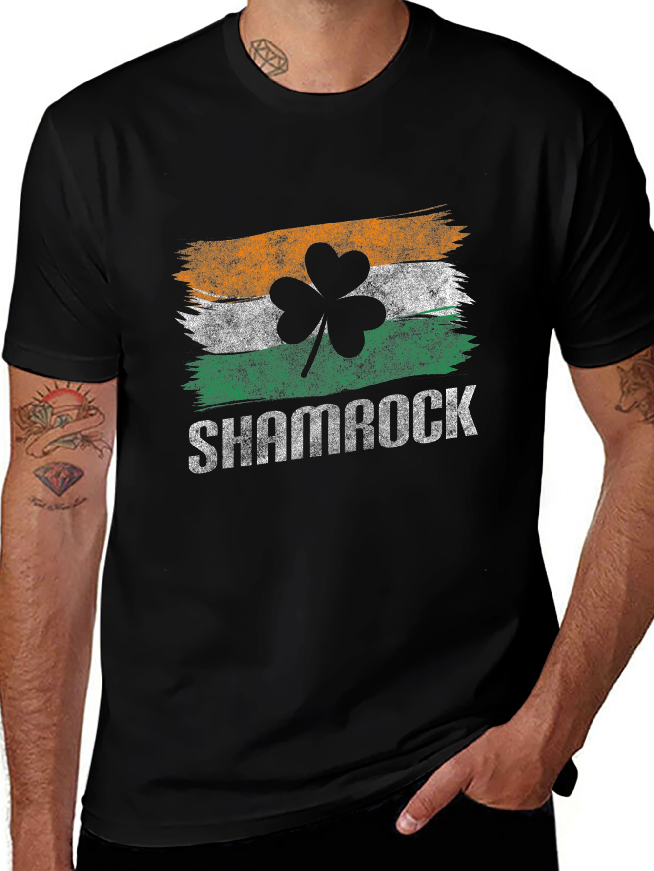 Shamrock Irish Flag T-Shirt