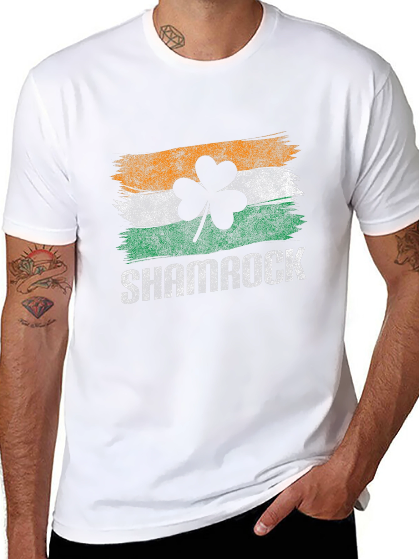 Shamrock Irish Flag T-Shirt