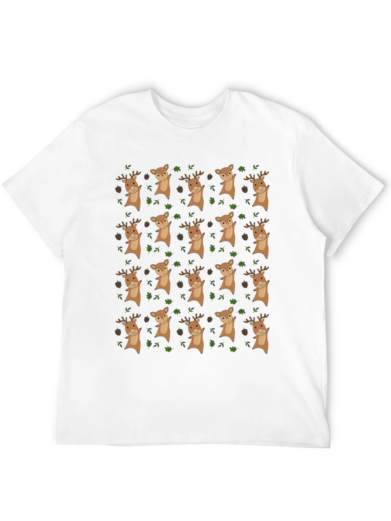 Novelty Deer Pattern T-Shirt