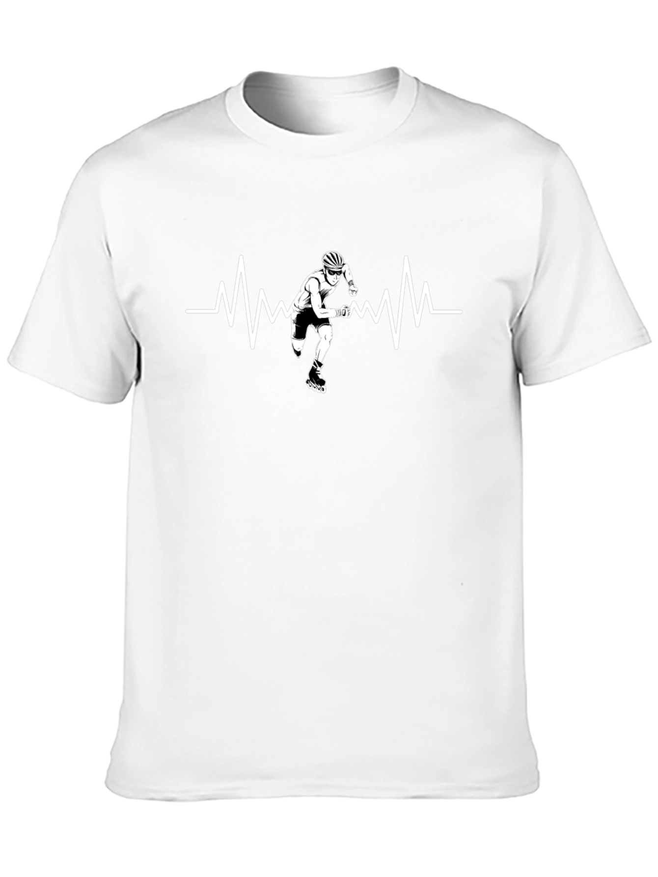 Roller Skating Heartbeat T-Shirt
