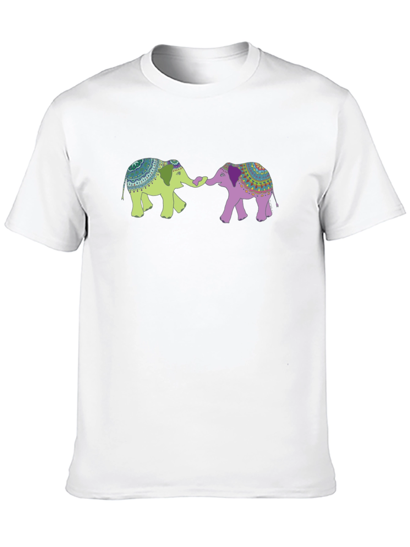 Elephant Graphic Tee - Black Cotton Blend