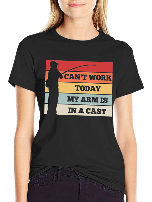Funny Fishing T-Shirt: I Cant Work Today
