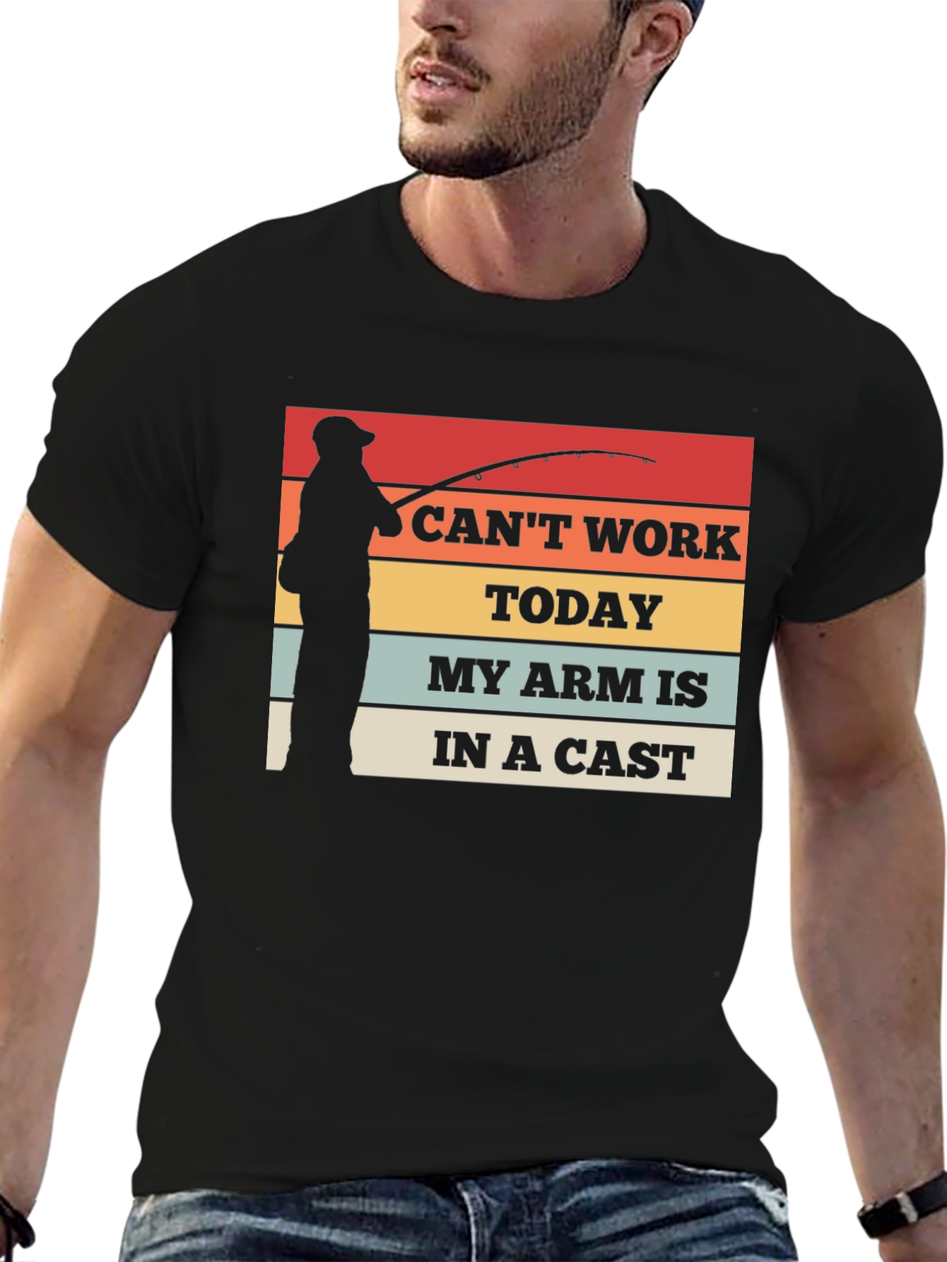 Funny Fishing T-Shirt: I Cant Work Today