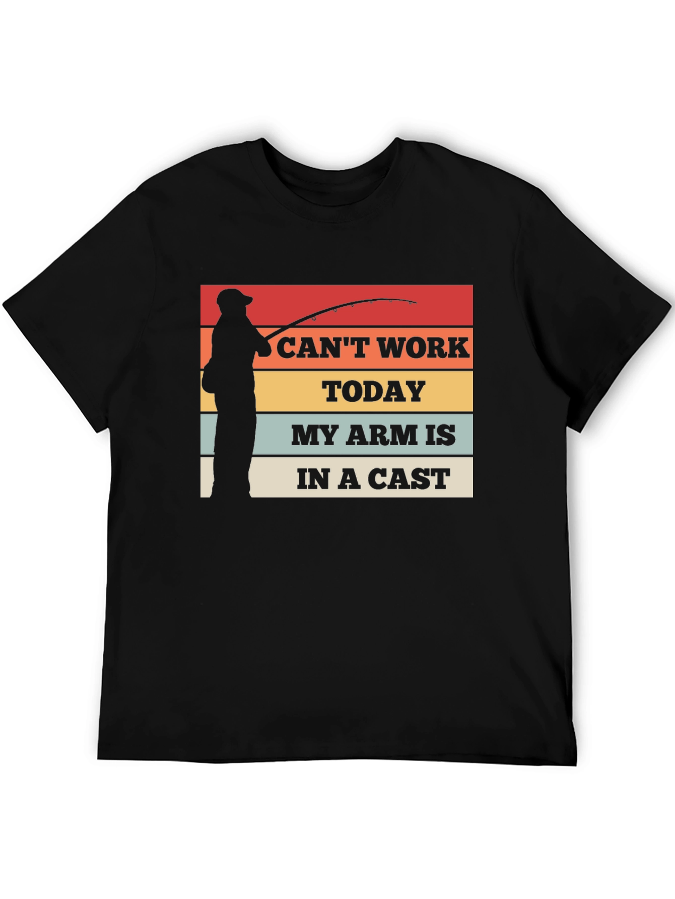Funny Fishing T-Shirt: I Cant Work Today
