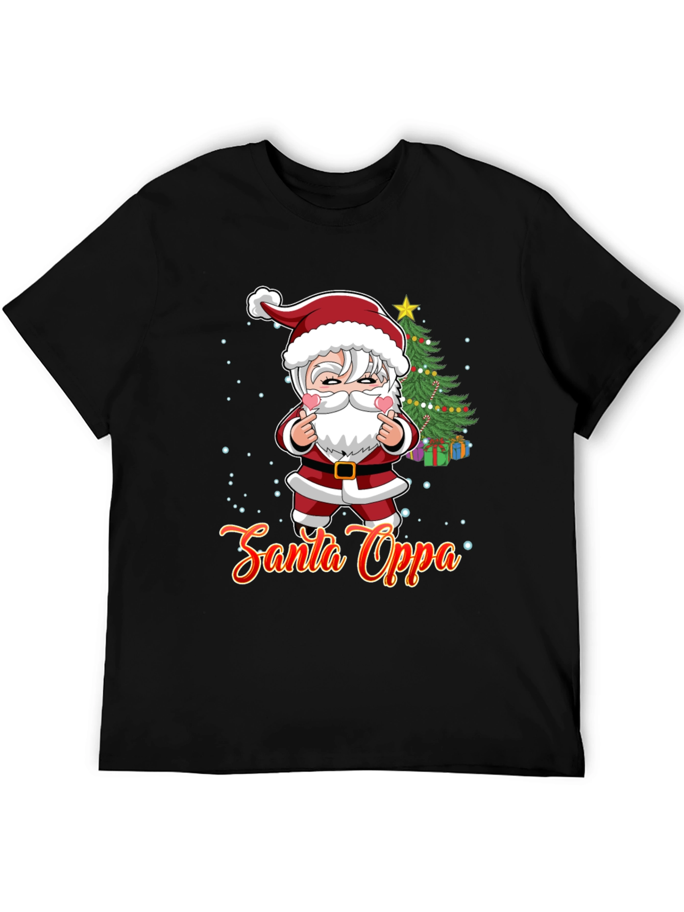 Santa Oppa Christmas T-Shirt: K-Pop Holiday Style