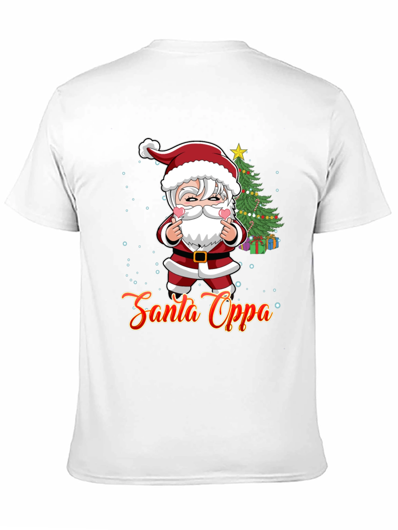 Santa Oppa Christmas T-Shirt: K-Pop Holiday Style